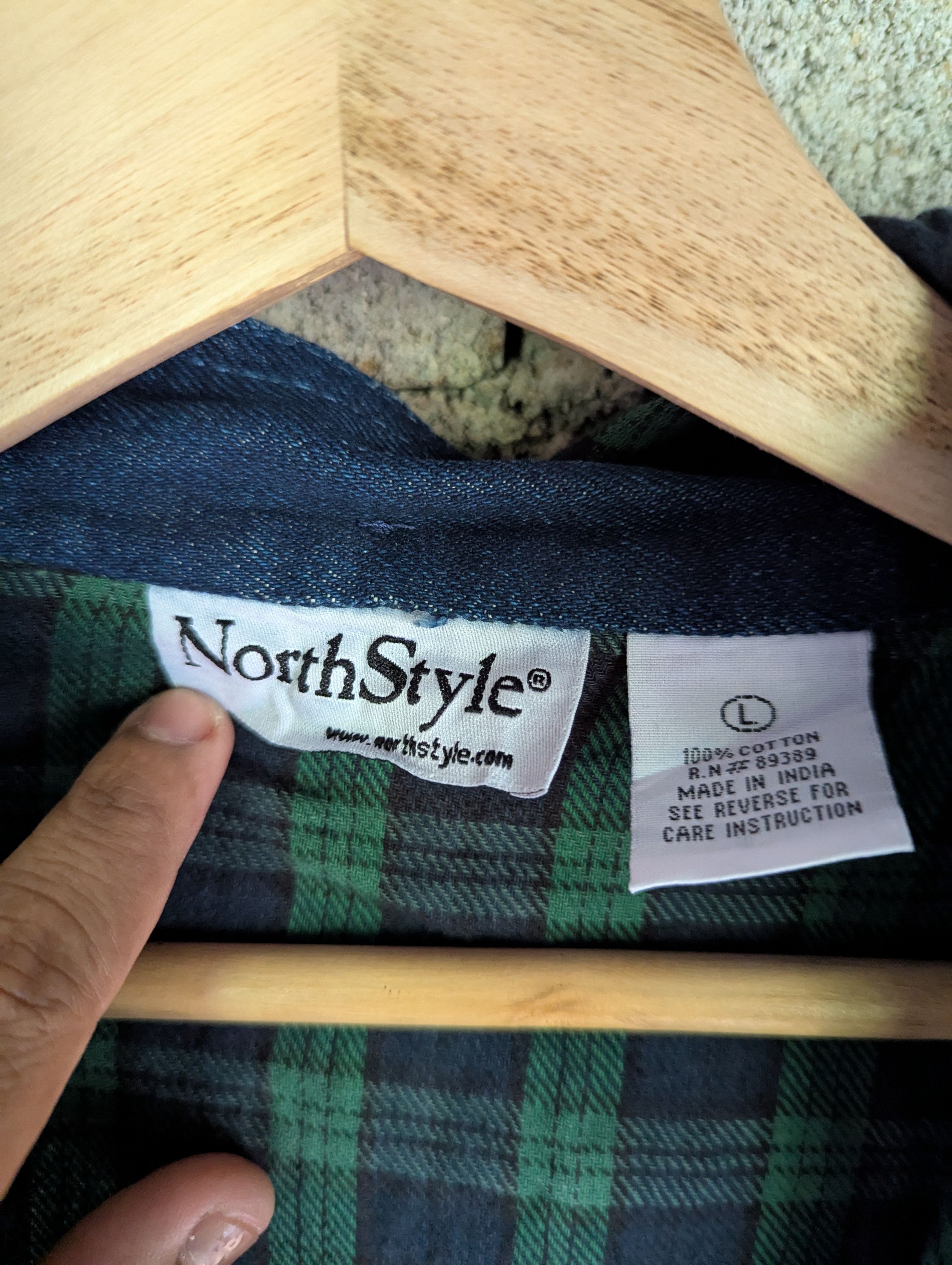 Japanese Brand NORTH STYLE HOODIE DENIM JACKET Size US L / EU 52-54 / 3 - 10 Thumbnail