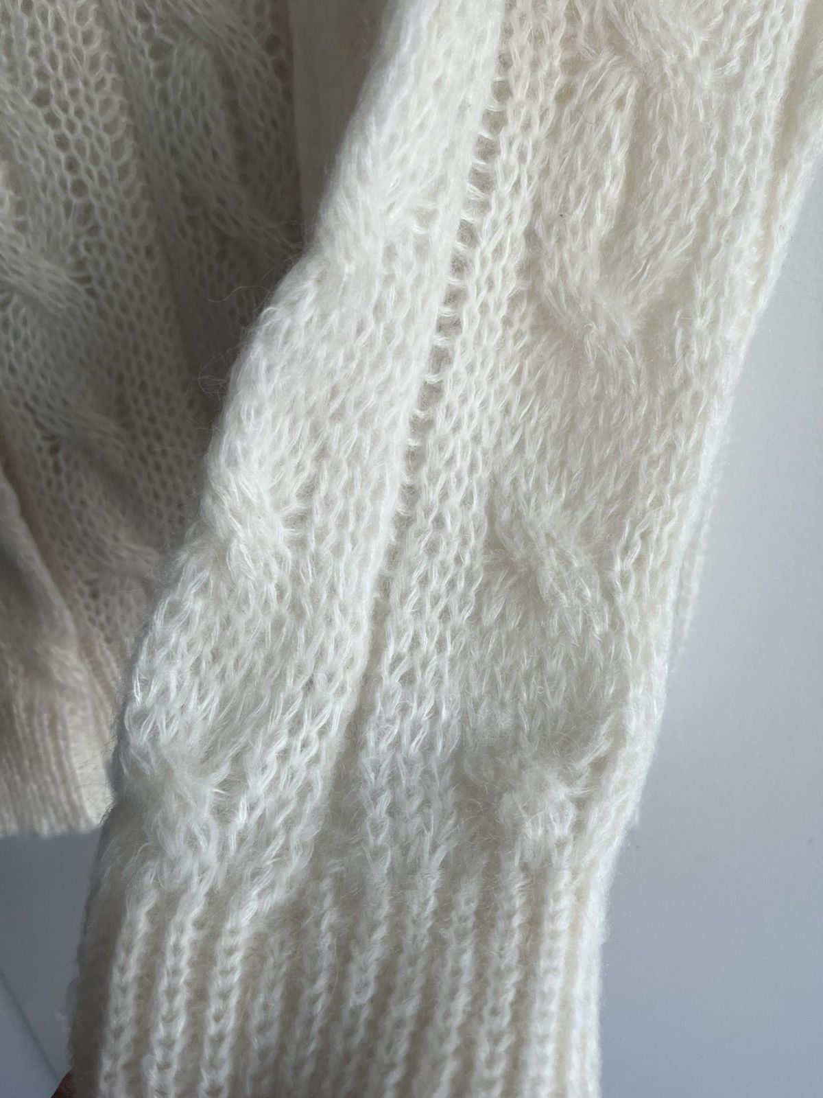 Celine × Hedi Slimane Brand New Super Runway Celine by Hedi Boxy Aran Sweater Size US XXL / EU 58 / 5 - 16 Thumbnail