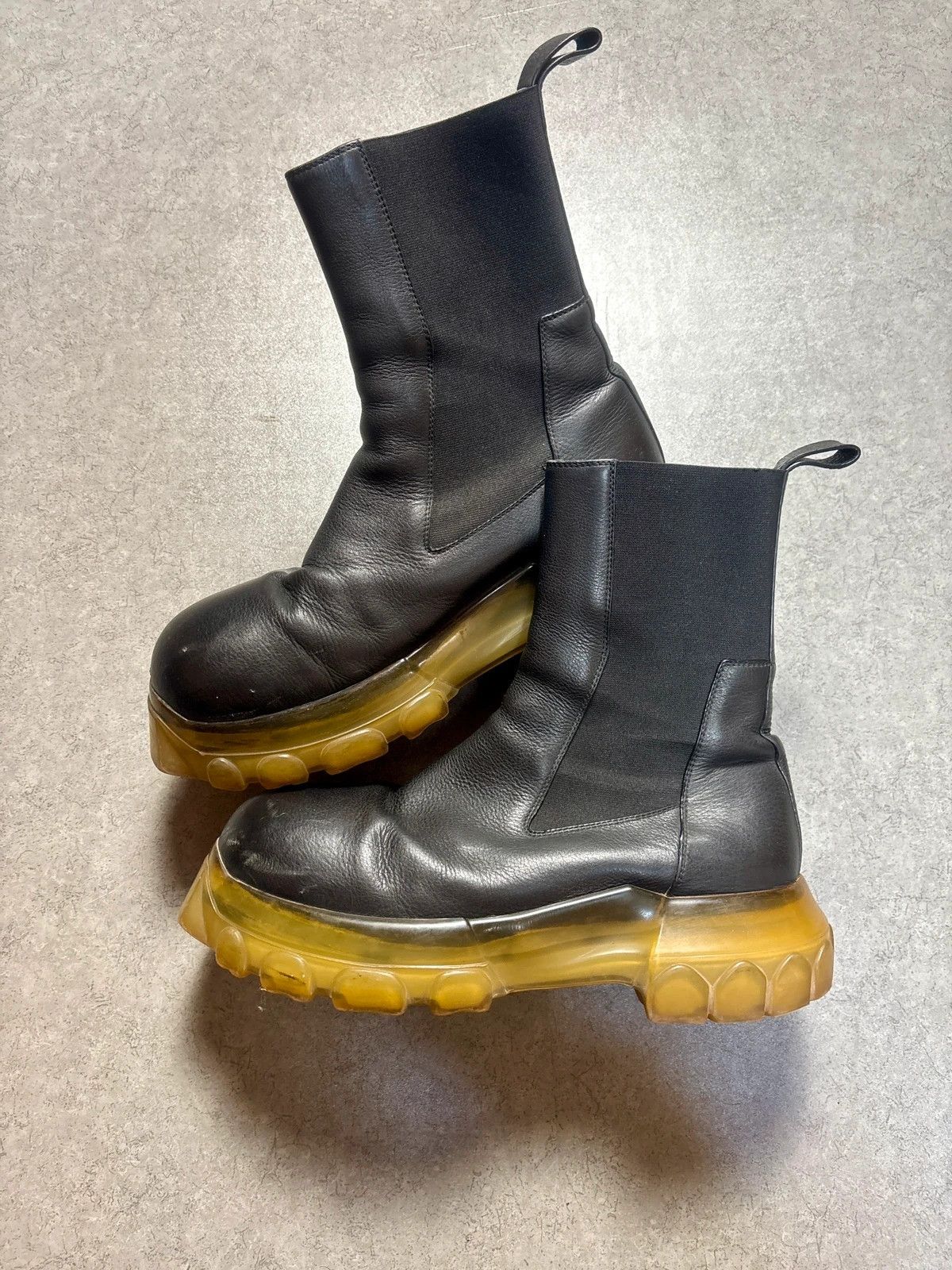 Rick Owens RICK OWENS FW24 PORTERVILLE LUNAR MEGA TRACTOR BOOTS SZ