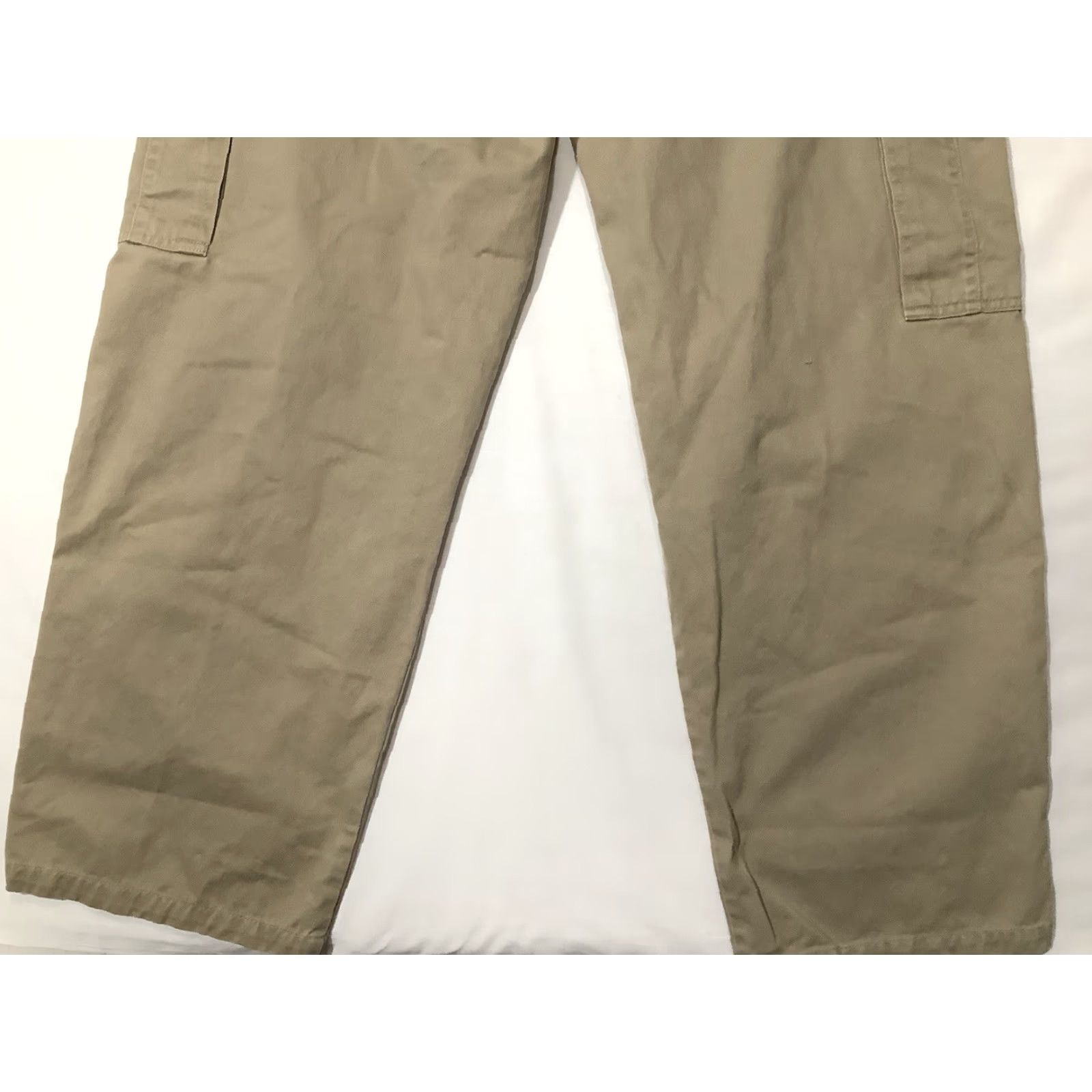 Wrangler Wrangler Hero Cargo Pants 34X30 Flat Front Cotton Beige Tan Mens Relaxed Fit Cargo Pocket Pants Size US 34 / EU 50 - 7 Thumbnail