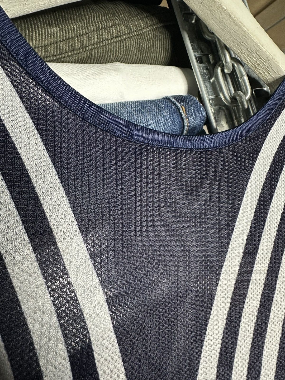 Adidas Adidas Sleeveless Athletic Tank Top Mesh Training Jersey L Size US L / EU 52-54 / 3 - 12 Thumbnail