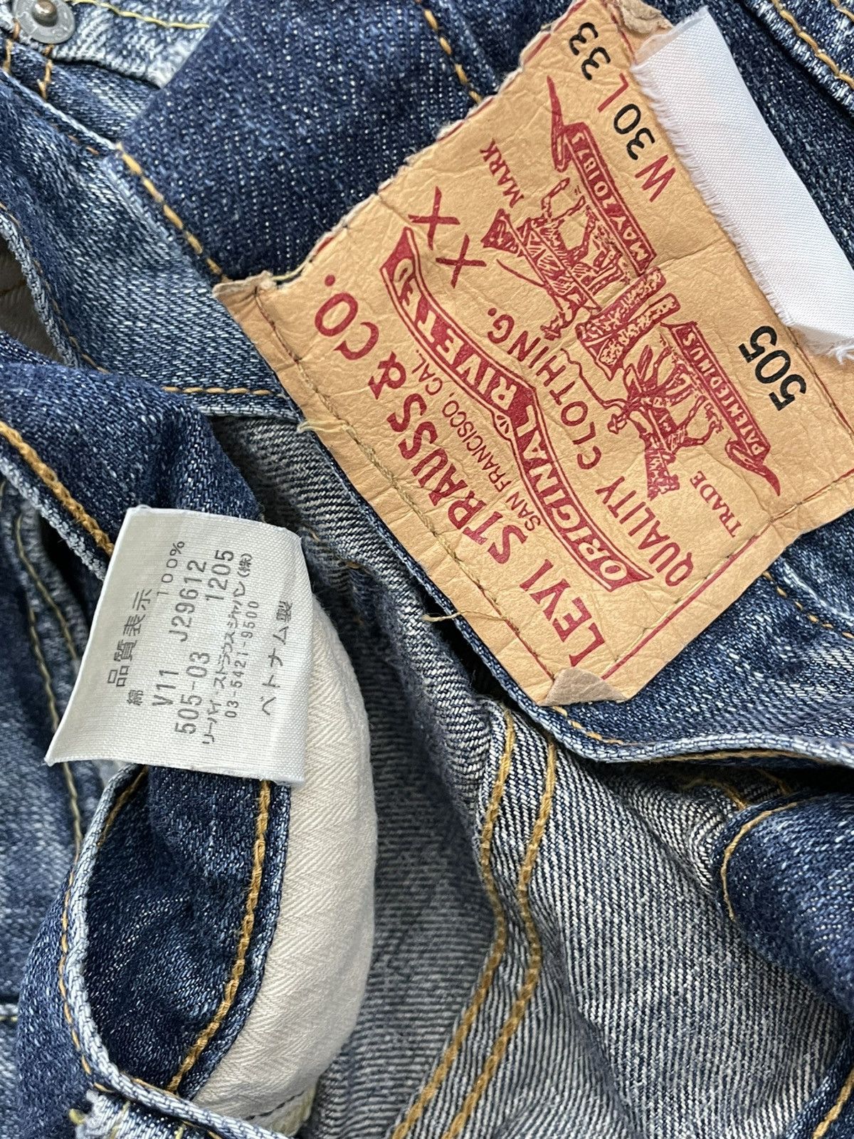 Levi's Vintage Clothing Vintage Og 1990s Original Designer Levis 505 Clean Denim Size US 30 / EU 46 - 17 Thumbnail