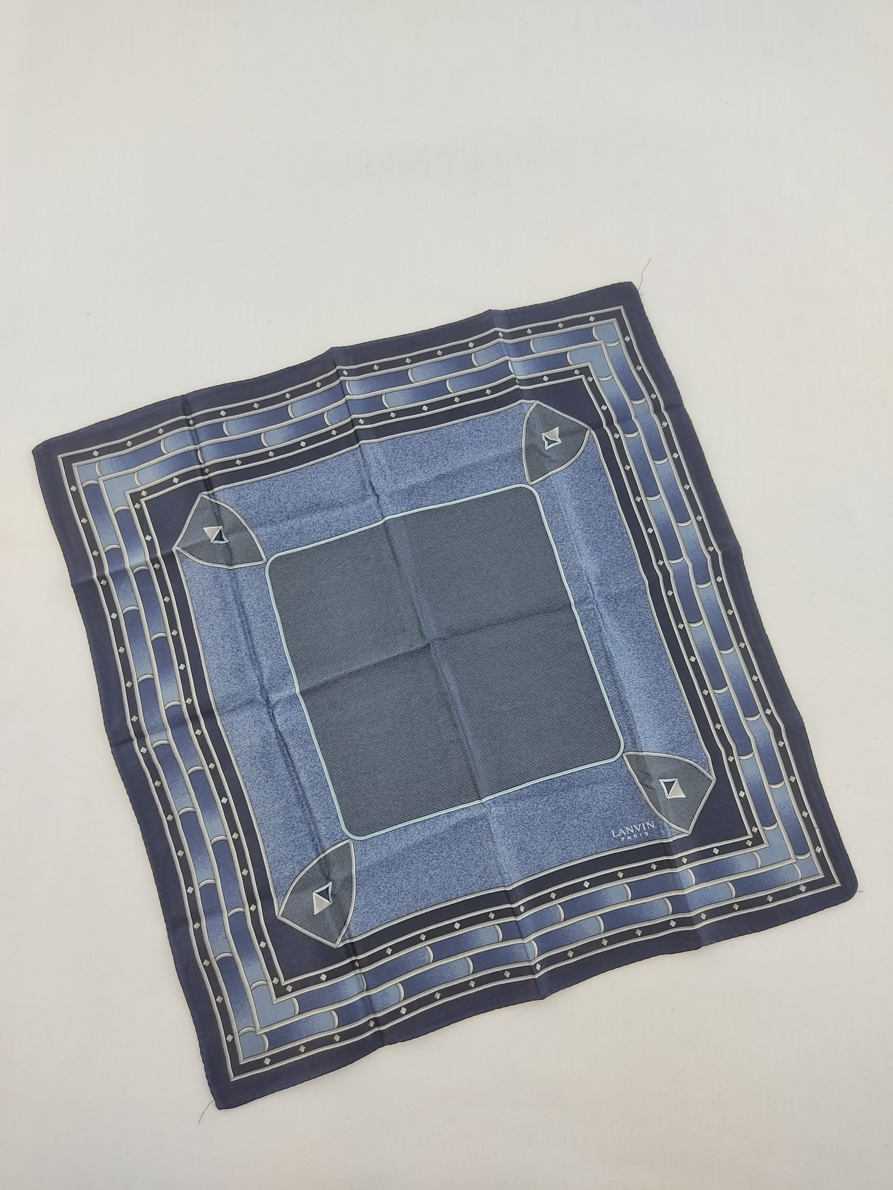 Lanvin × Vintage Vintage Lanvin Silk Handkerchief / Neckwear / Bandana Size ONE SIZE - 2 Thumbnail