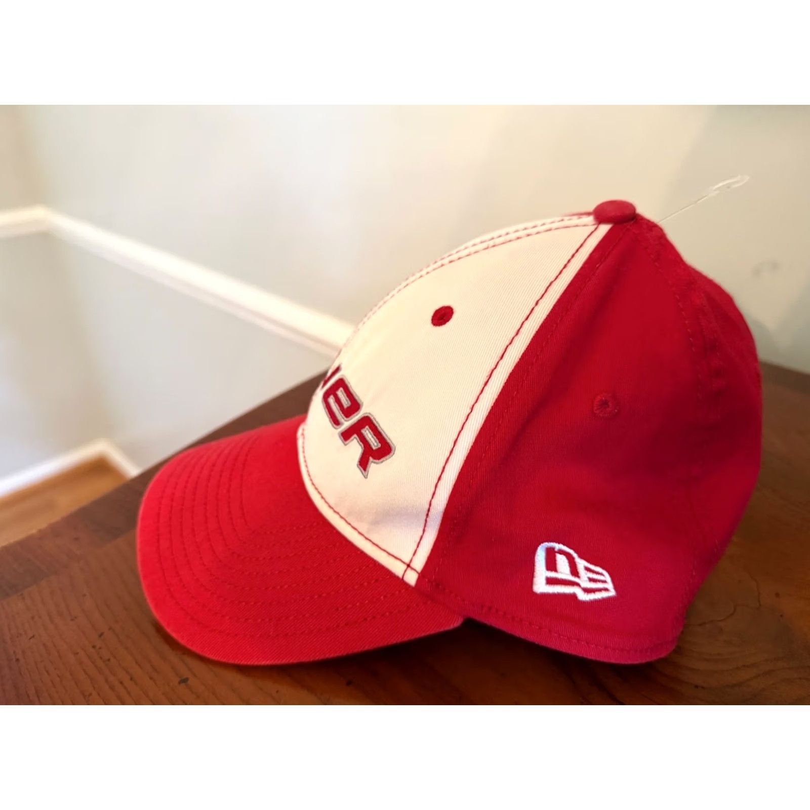 New Era New Era Baseball Cap Hat Small/Medium White Red Multicolor Twill 6-Panel Mens Unisex Adults Stretch Dad Sports Outdoor Cap Size ONE SIZE - 2 Thumbnail