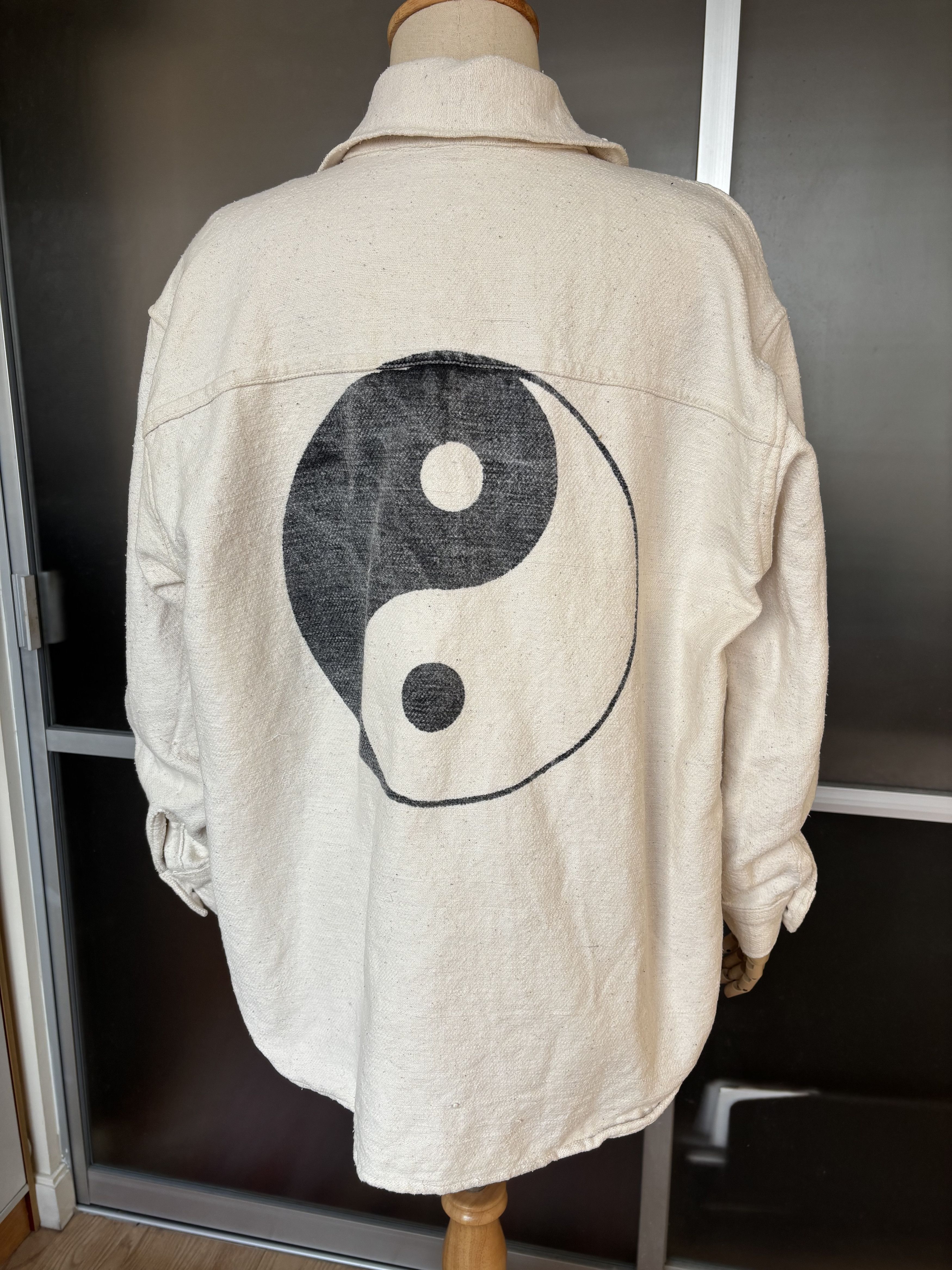 Handmade Yin-yang Cotton Shirt Size US M / EU 48-50 / 2 - 6 Thumbnail