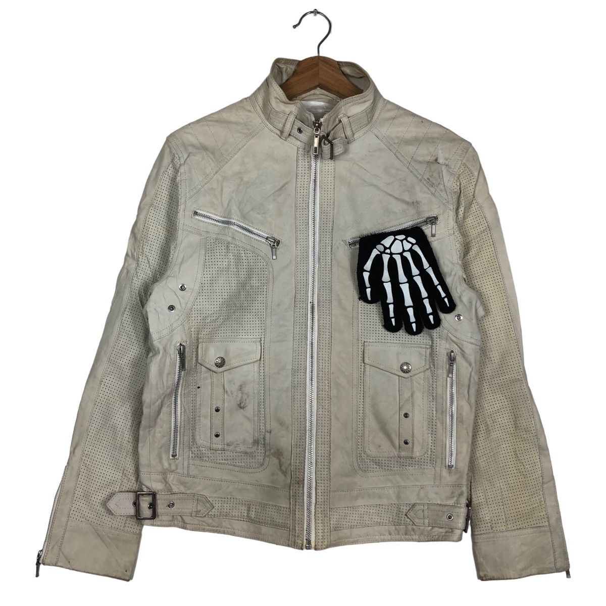 Japanese Brand 🔥Biker Jacket Genuine Leather Angee Bross Schott Perfecto Size US M / EU 48-50 / 2 - 2 Thumbnail