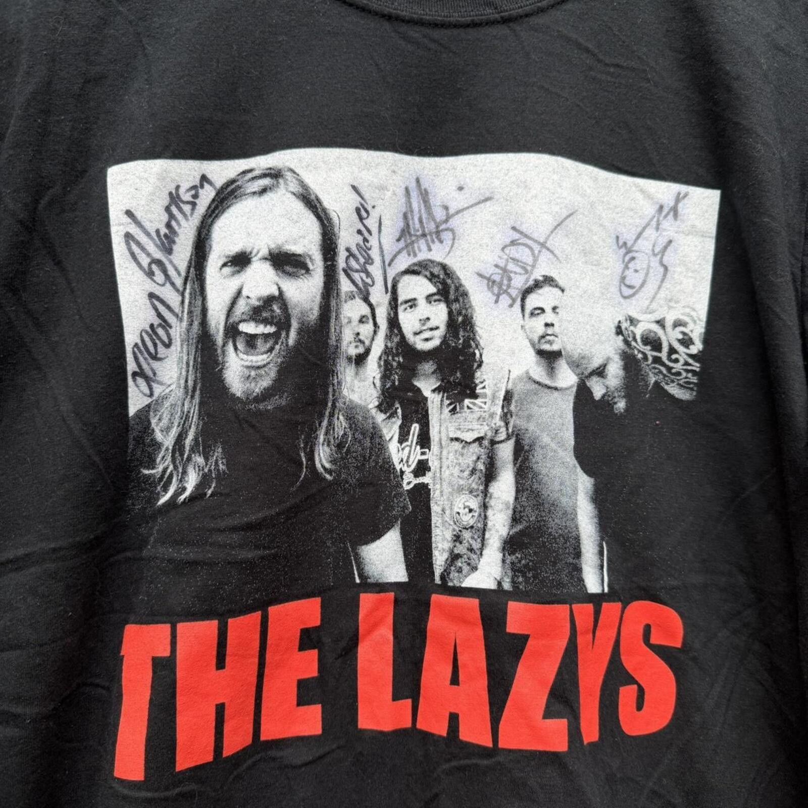 Gildan the lazys autographed t shirt L 2014 Size US L / EU 52-54 / 3 - 4 Thumbnail
