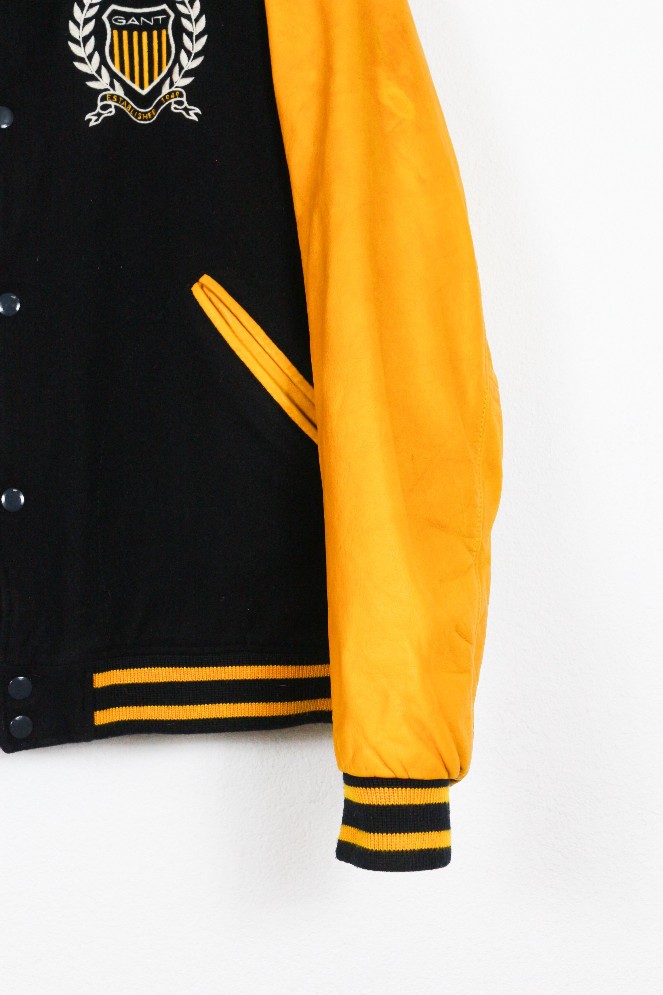 Gant Gant USA Baseball D1 Crest Letterman Leather Bomber Jacket Size US L / EU 52-54 / 3 - 3 Thumbnail
