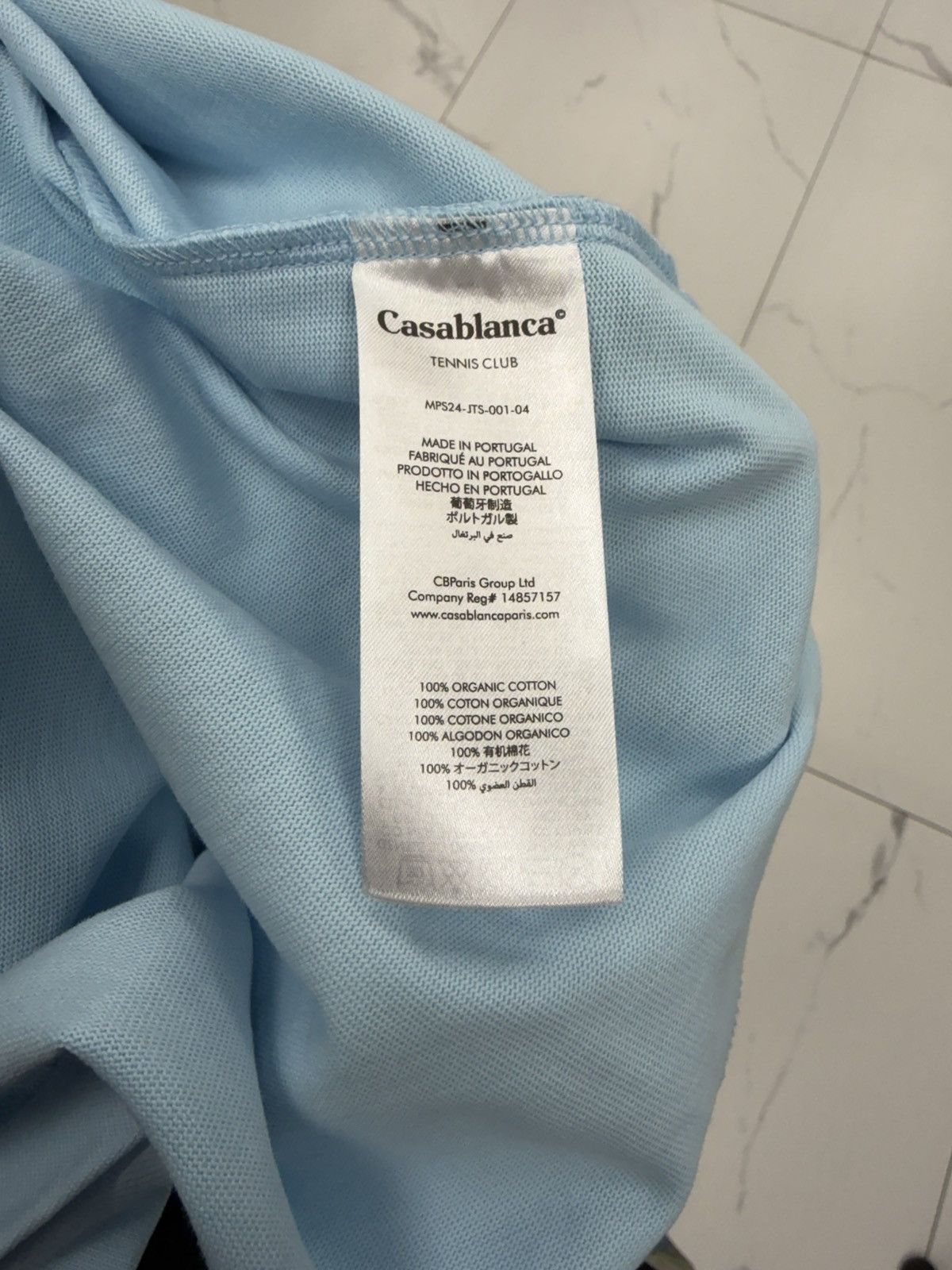 Casablanca Casablanca Tennis Club Tee "Blue" Size US XXL / EU 58 / 5 - 3 Thumbnail