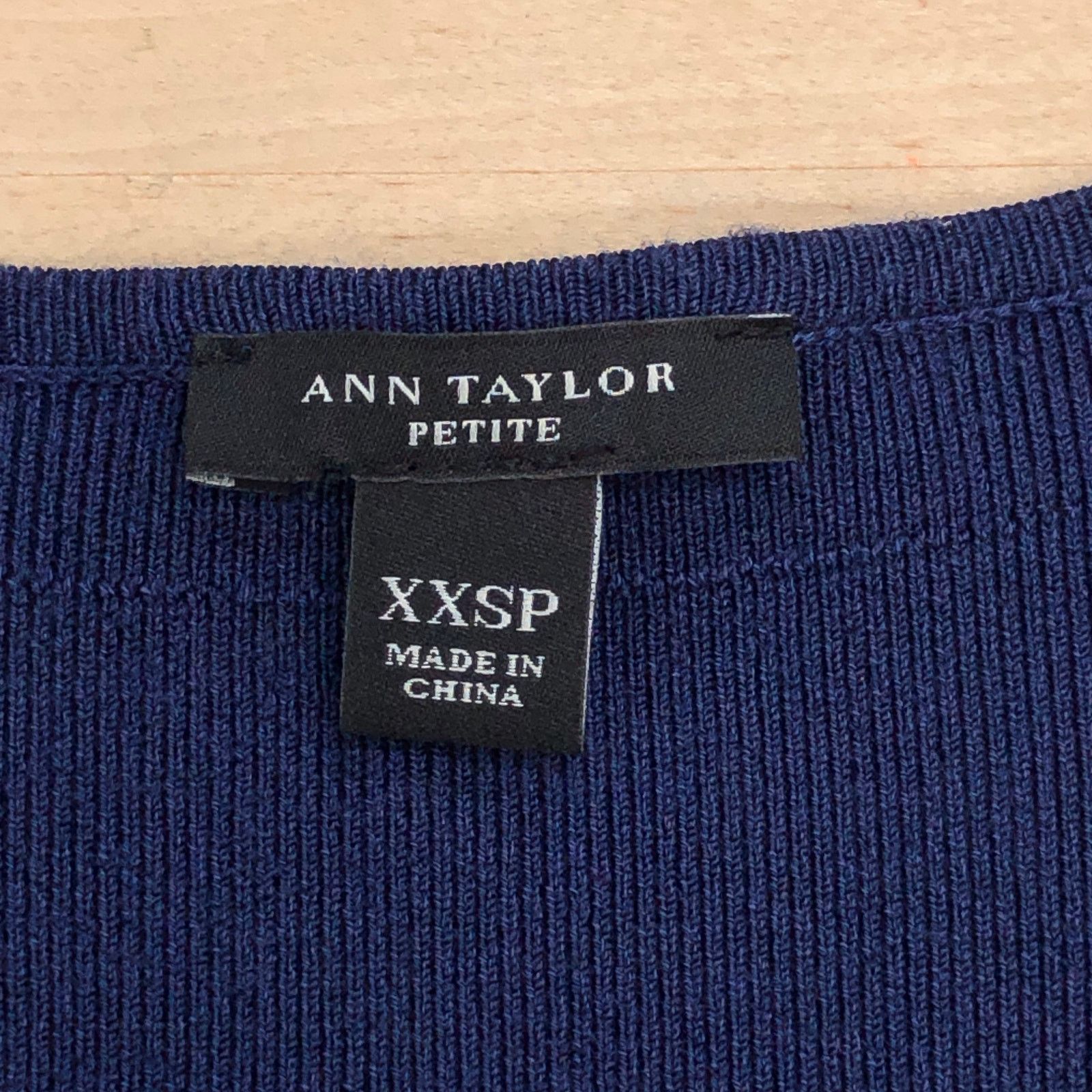 Ann Taylor Ann Taylor Size XXSP Dress Ottoman V Neck Sweater Blue Size XXS / US 00 / IT 34 - 12 Thumbnail