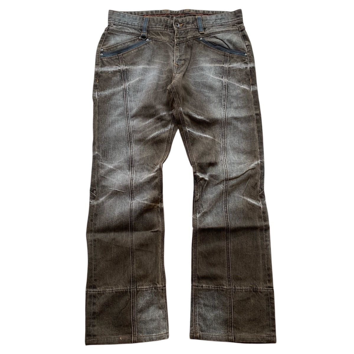Japanese Brand 2000s Nicole Club For Men Clawmark Jeans Pants Size US 33 - 1 Thumbnail