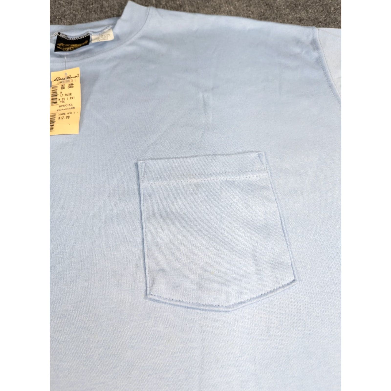 Eddie Bauer VINTAGE Eddie Bauer T-Shirt Mens M Light Blue Henley Long Sleeve Cotton Knit NWT Regular Fit Blue 90s? Size US M / EU 48-50 / 2 - 2 Thumbnail