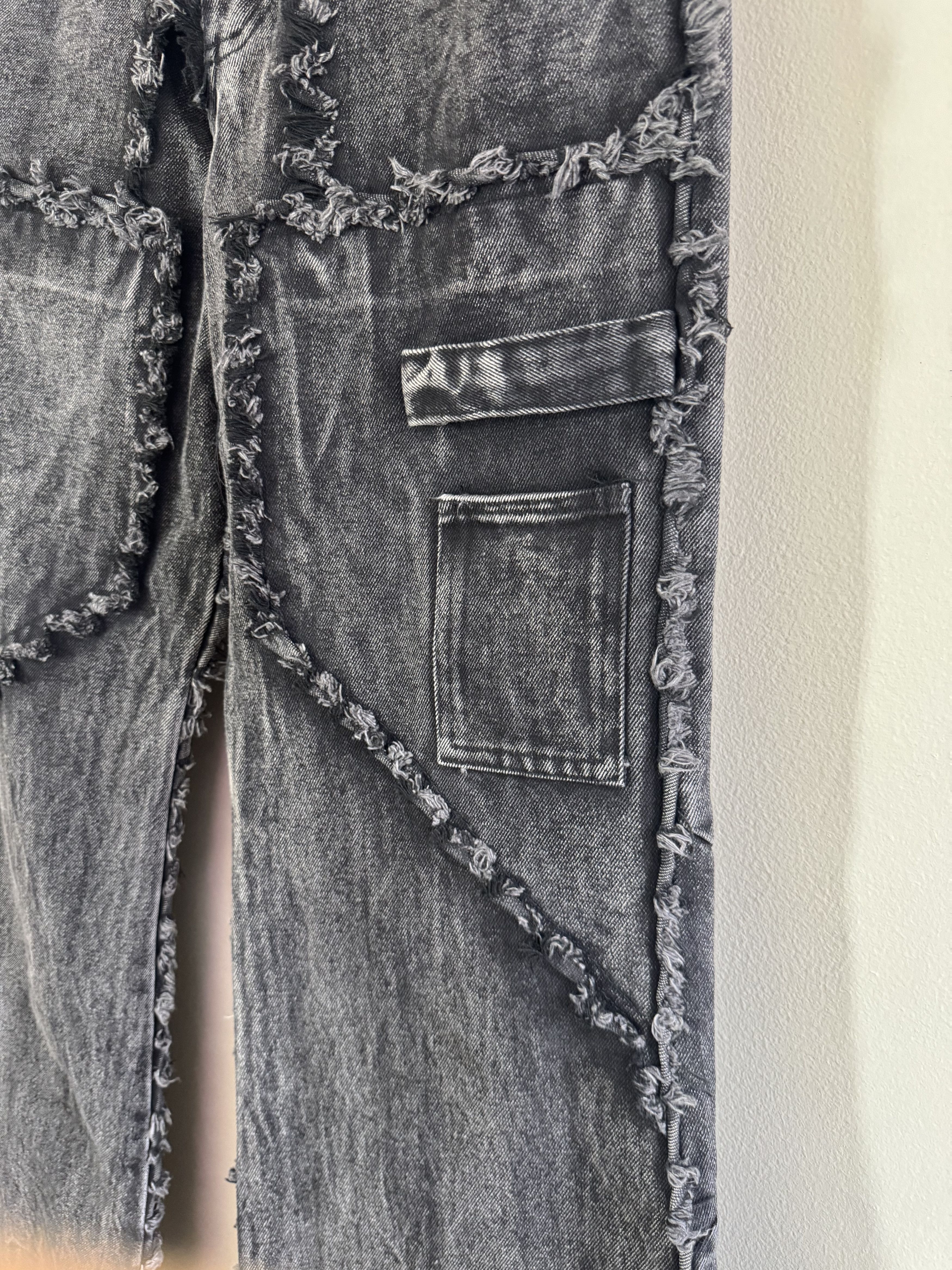 No Faith Studios Flared baggy cargo distressed NFS denim jeans Size US 31 - 4 Thumbnail