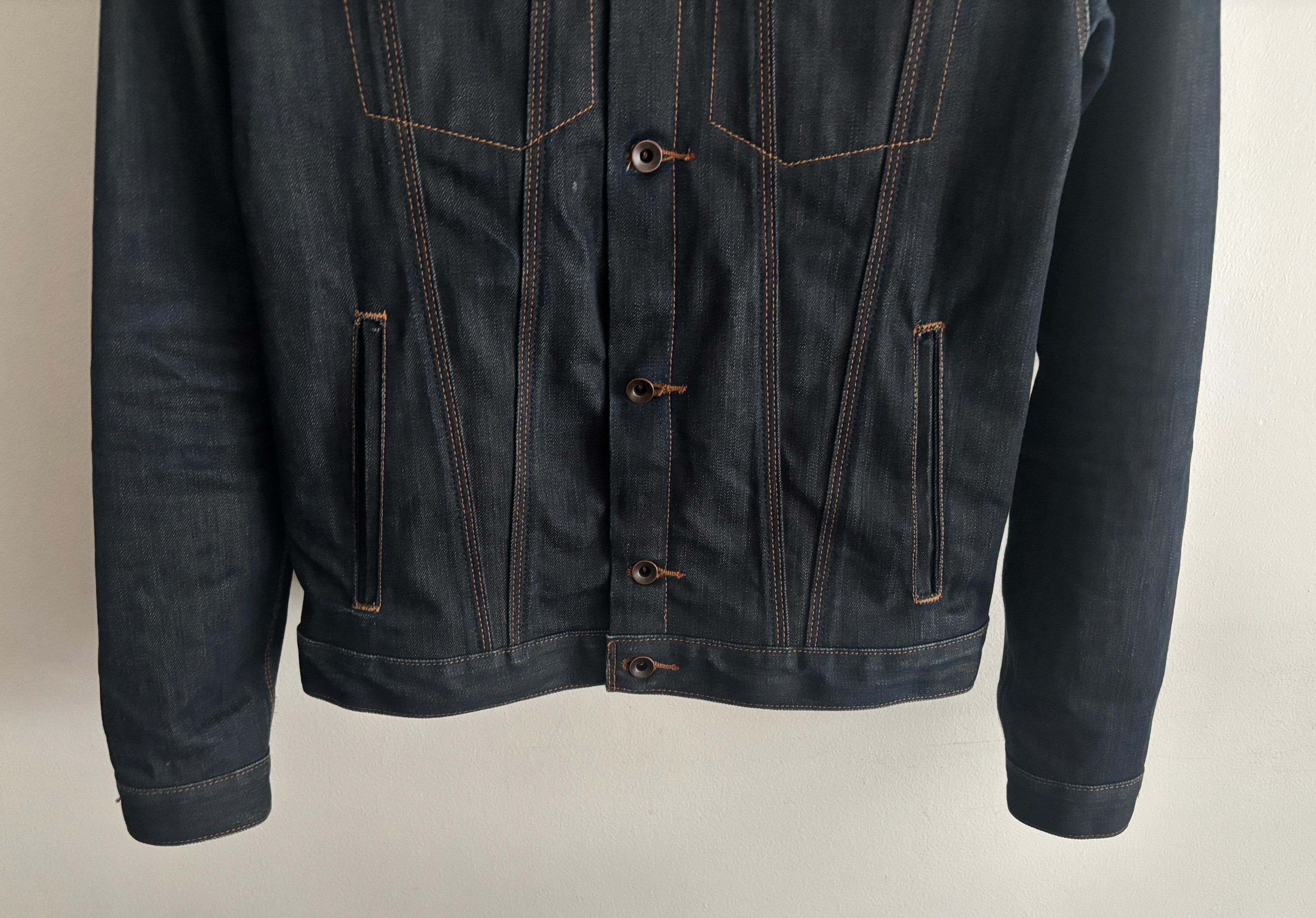 Raleigh Denim $585 Cone Mills White Oak Blue/ Indigo Raw Denim Jacket Size US S / EU 44-46 / 1 - 3 Thumbnail
