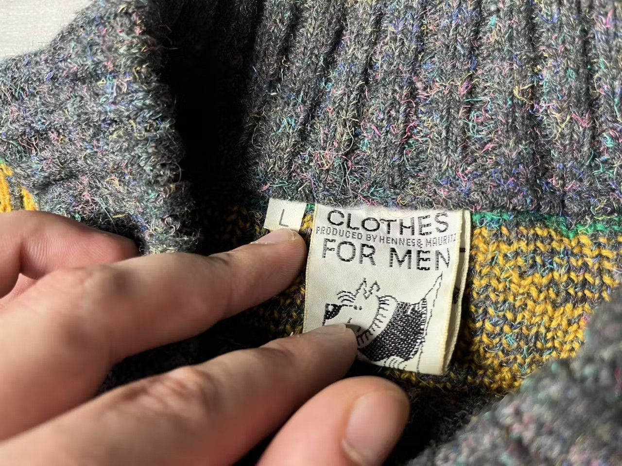 Japanese Brand Vintage sweater coogi style knit size Large Size US L / EU 52-54 / 3 - 2 Thumbnail