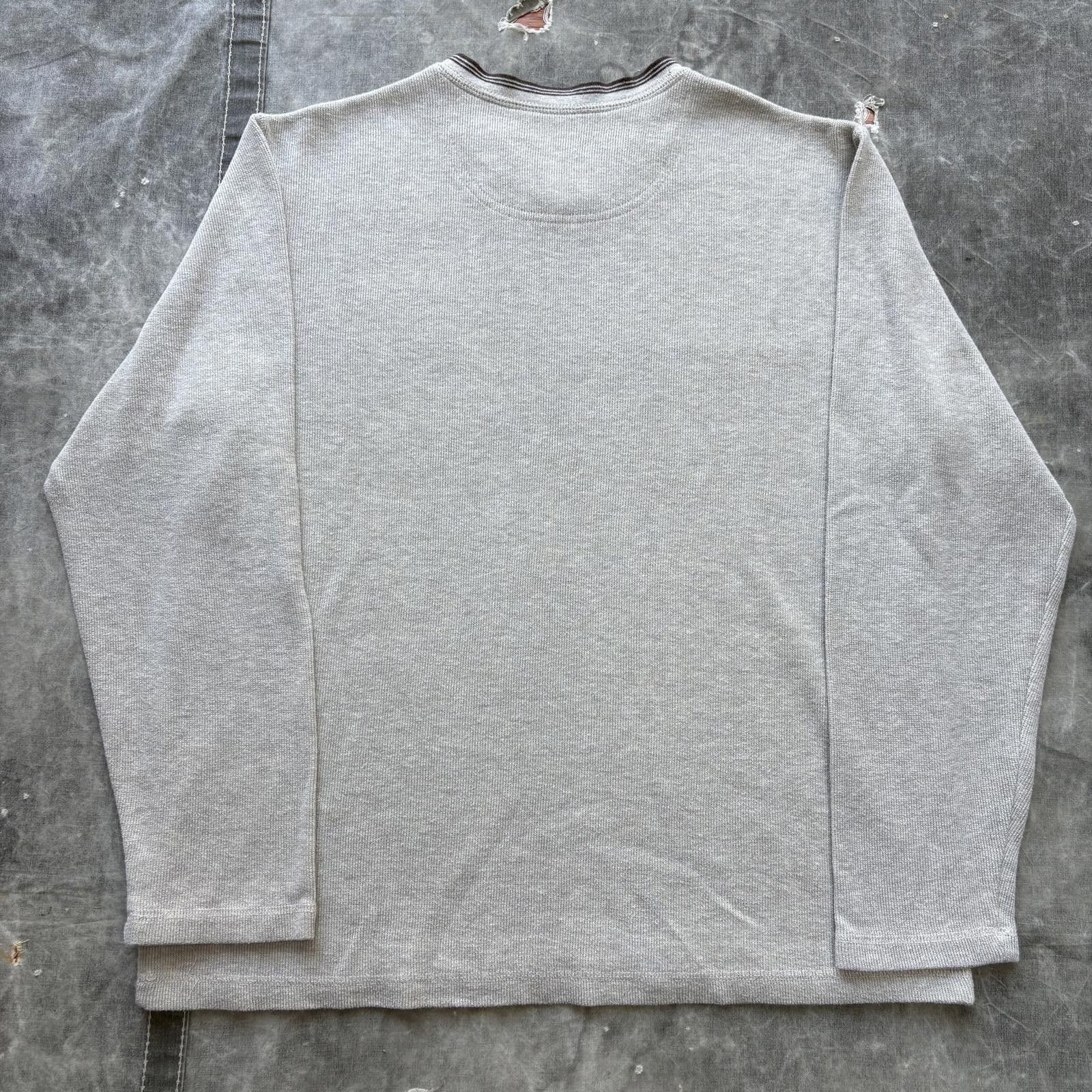 Faded Glory Vintage Y2K Faded Glory Cream Beige Rib Knit V-Neck Sweater Size US L / EU 52-54 / 3 - 4 Thumbnail