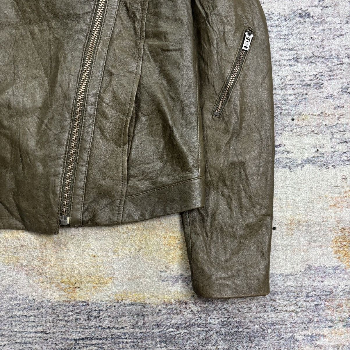 Helmut Lang Helmut lang assymetrical leather jacket Size S / US 4 / IT 40 - 4 Thumbnail