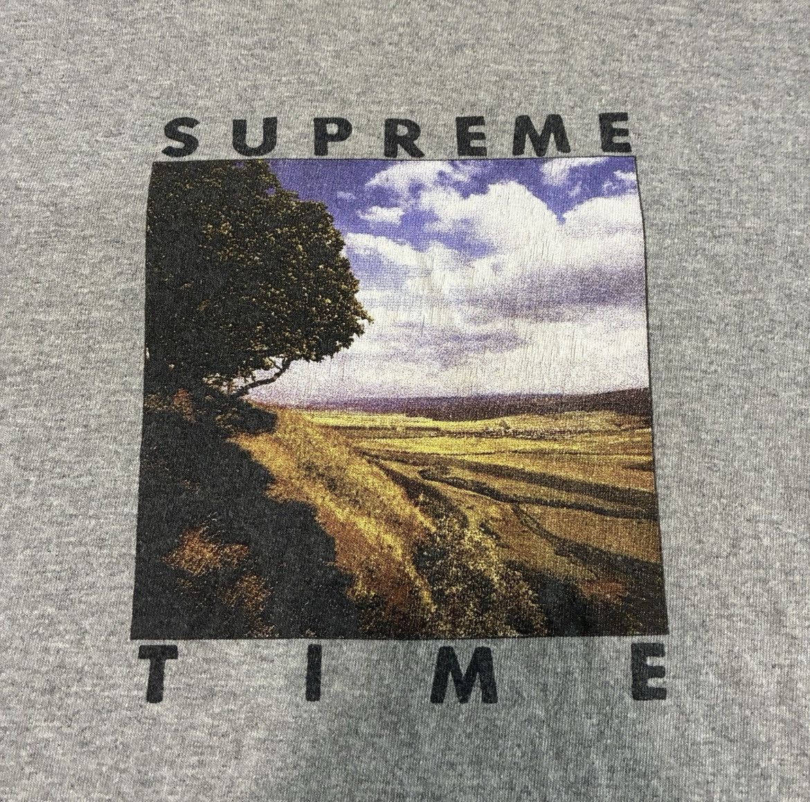 Supreme Supreme Time Tee Short Sleeve T-Shirt SS20 Heather Grey Size US XL / EU 56 / 4 - 3 Thumbnail