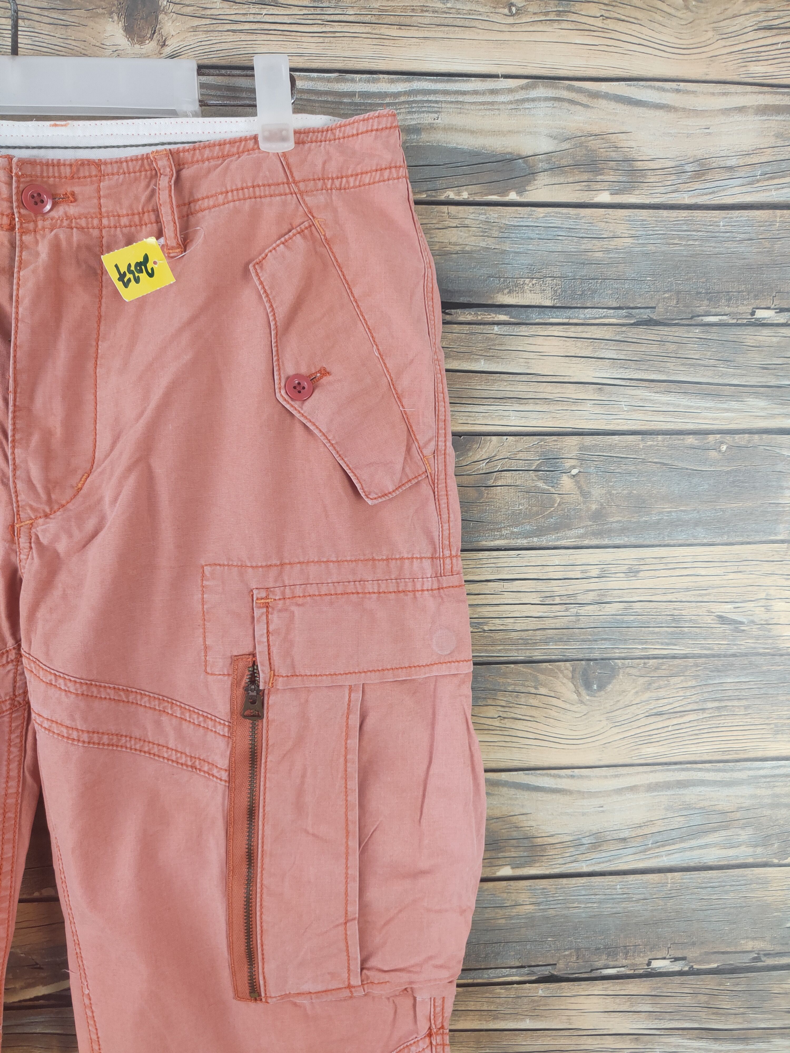 Polo Ralph Lauren DL Polo by Ralph Lauren Orange Multipocket Cargo Pants #2037 Size US 32 / EU 48 - 5 Thumbnail
