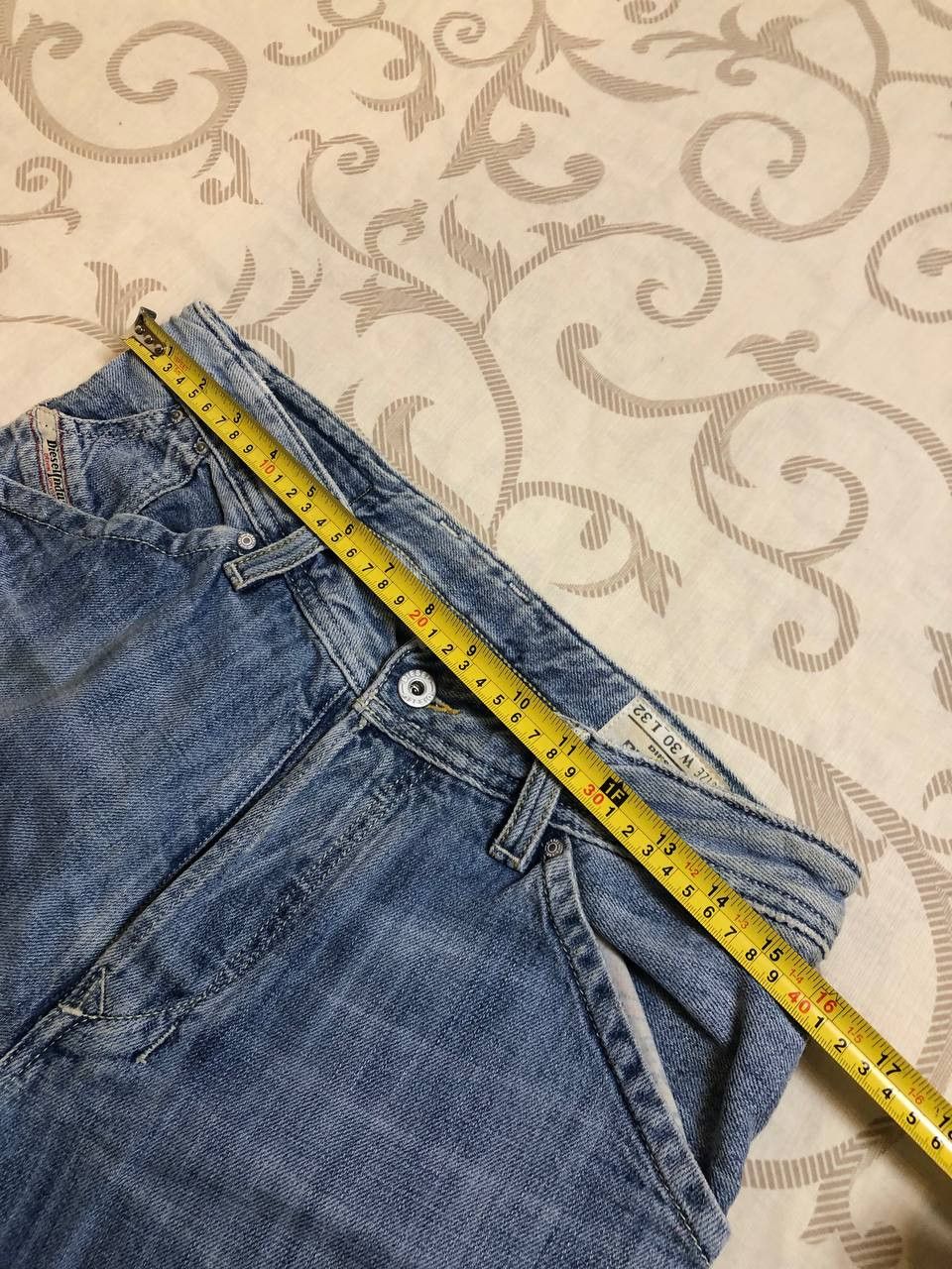 Diesel DIESEL BRADDO Denim Distressed Regular Slim Straight Jeans Size US 30 / EU 46 - 14 Thumbnail