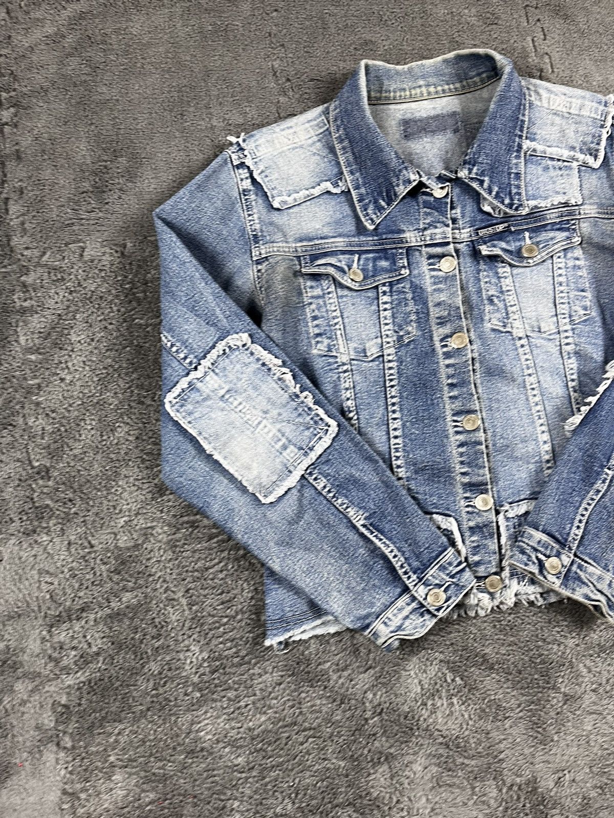 Vintage Vintage Y2K Patchwork denim jacket Japanese grunge size M Size M / US 6-8 / IT 42-44 - 2 Thumbnail