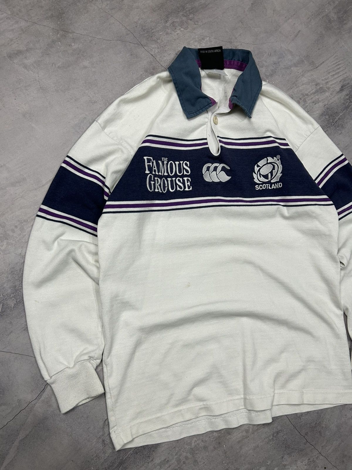 Canterbury of New Zealand Canterbury Scotland Vintage Rare Rugby Jersey Size S M Size US S / EU 44-46 / 1 - 2 Thumbnail
