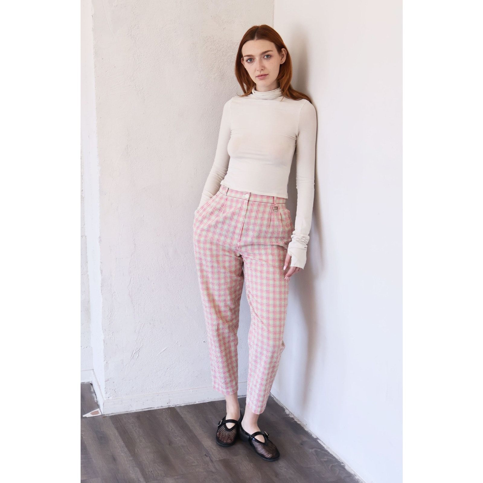 Dior Christian Dior SPORTS Check Print Logo Charm Trouser Size 31" - 3 Thumbnail