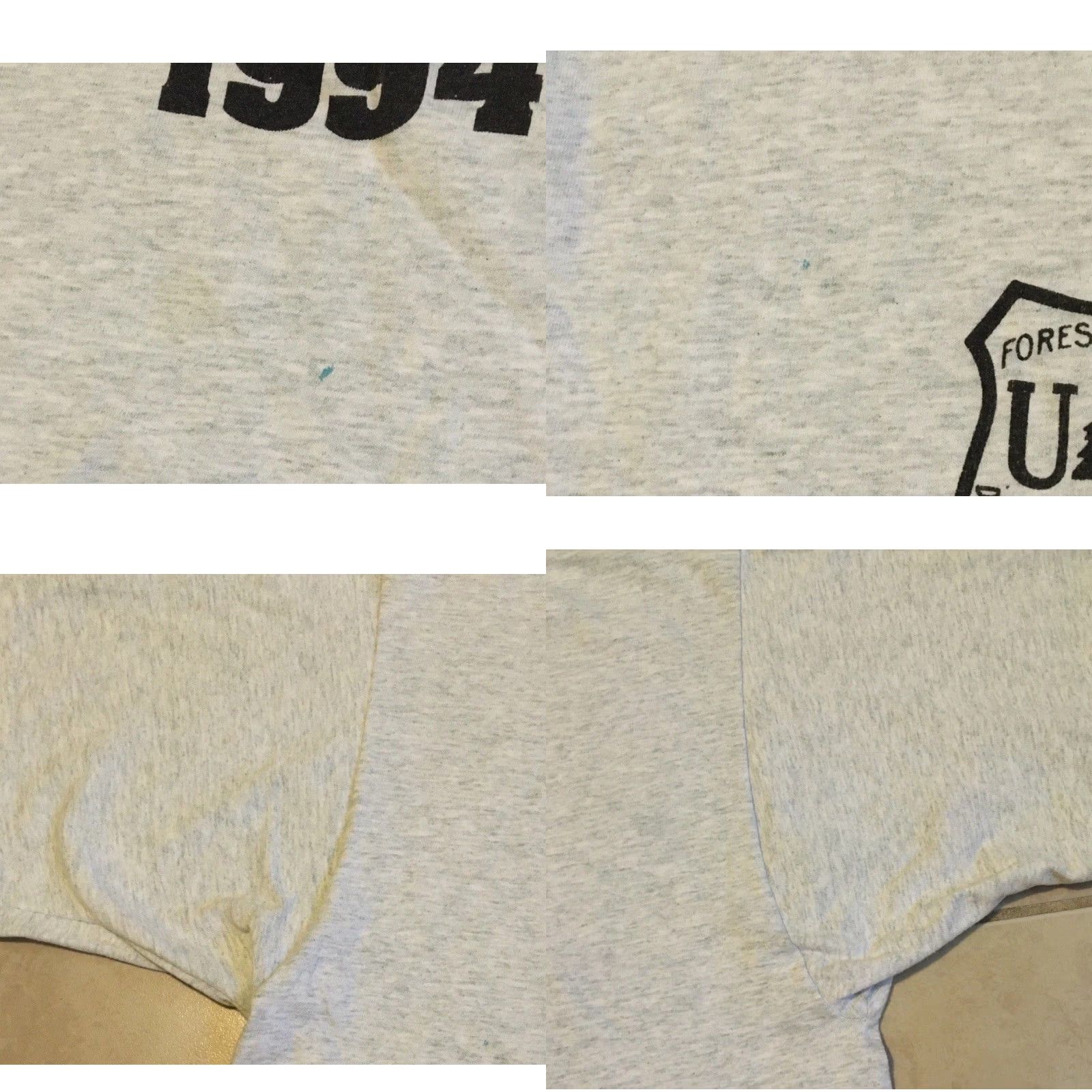 Vintage VINTAGE Pikes Peak Environmental Camp Faded Shirt XL Gray 90s Grunge USA Men T-Shirt Size US XL / EU 56 / 4 - 8 Thumbnail