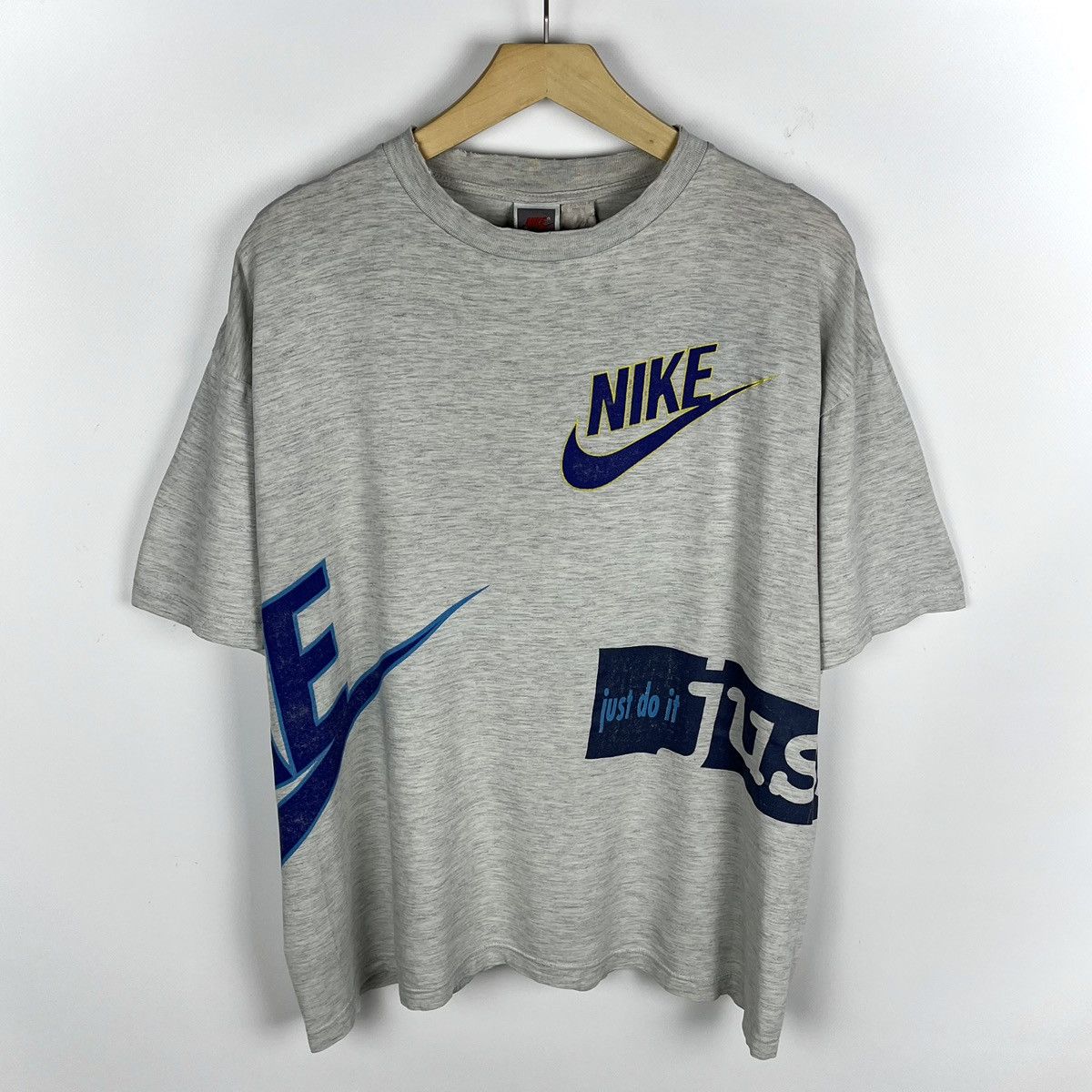Nike Vintage Nike rare USA multi-logo y2k tee 90’s Size US M / EU 48-50 / 2 - 1 Thumbnail