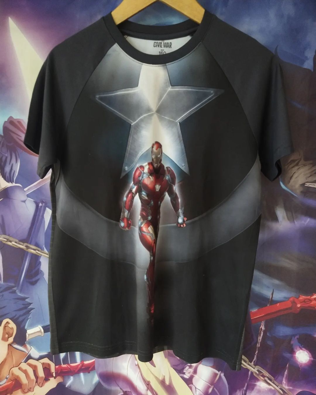 DC Comics × Marvel Comics Marvel's Civil War Ironman All Over Jersey Super Hero Tees Size US M / EU 48-50 / 2 - 1 Thumbnail