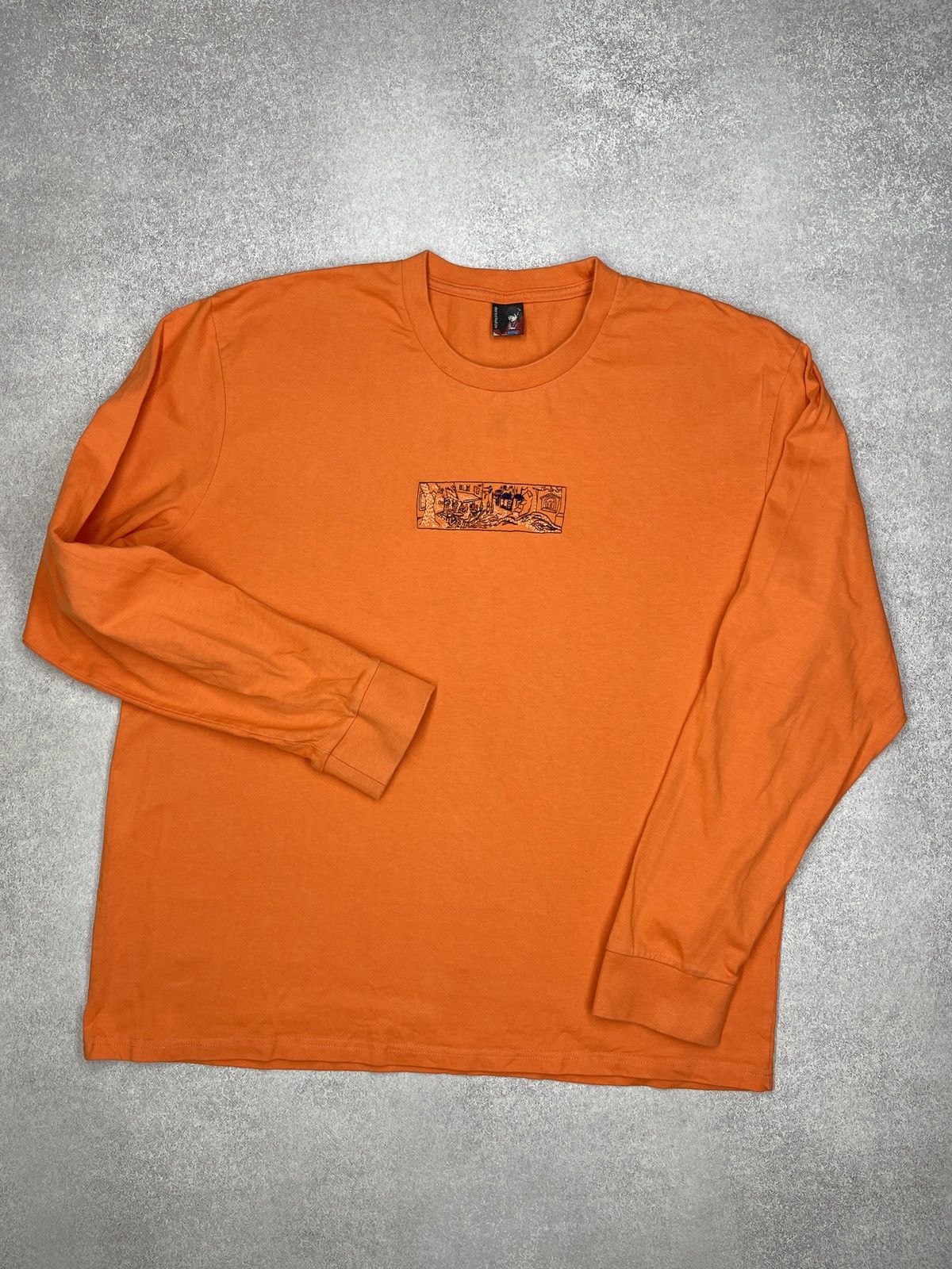 Derschutze Mens Derschutze Van Gogh Print V2 Longsleeve Orange Size US XL / EU 56 / 4 - 2 Thumbnail