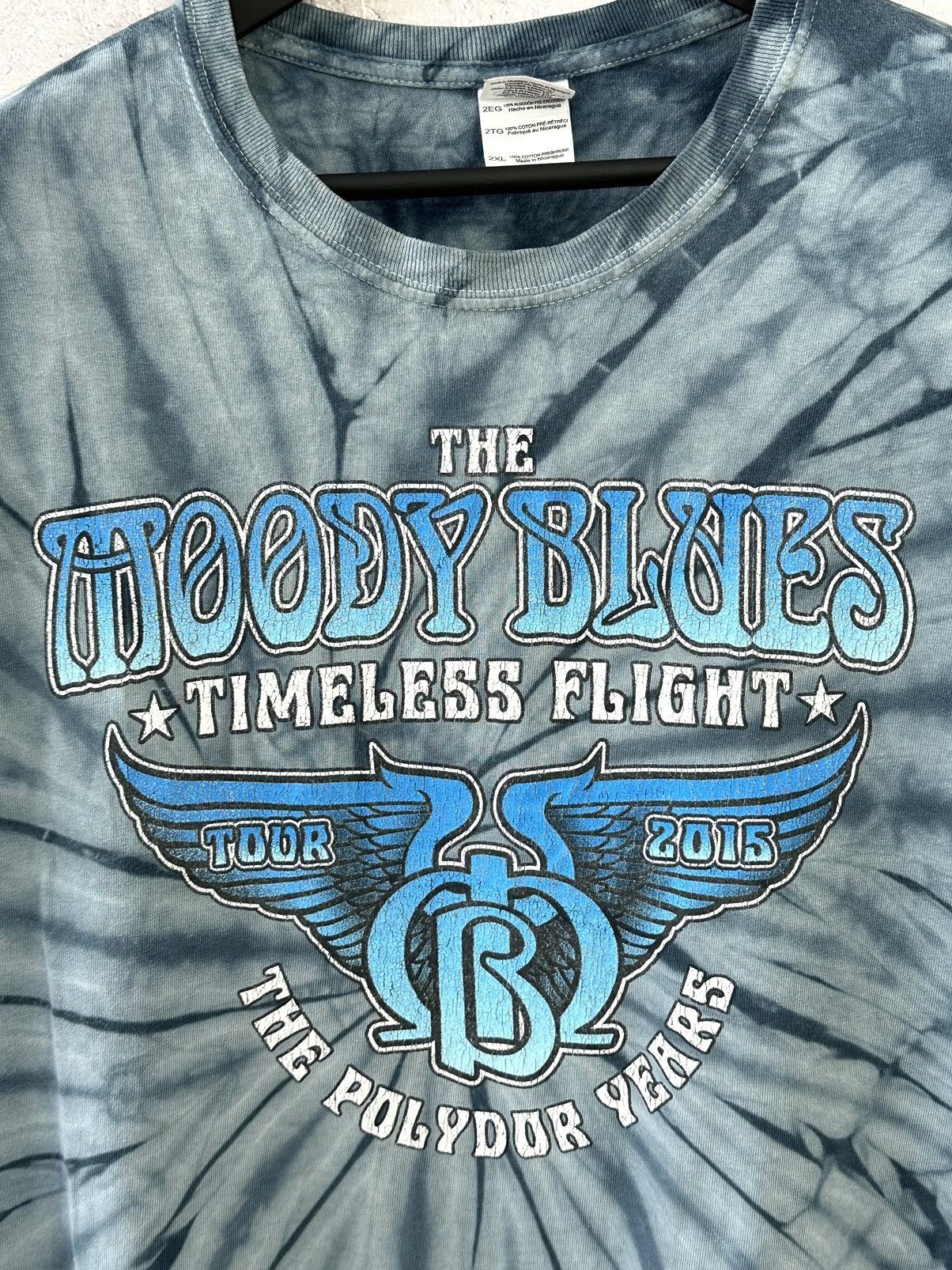 Band Tees Vintage Moody Blues Timeless Flight Tour Washed T-shirt Size US XXL / EU 58 / 5 - 3 Thumbnail