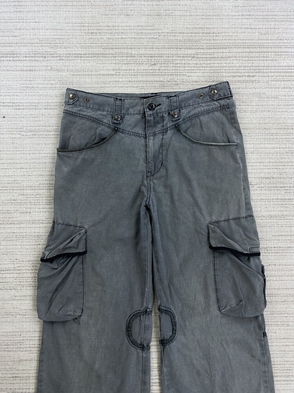 PPFM 🔥PPFM Yellow Riot Punk Bondage Multipocket Pants Size US 33 - 7 Thumbnail