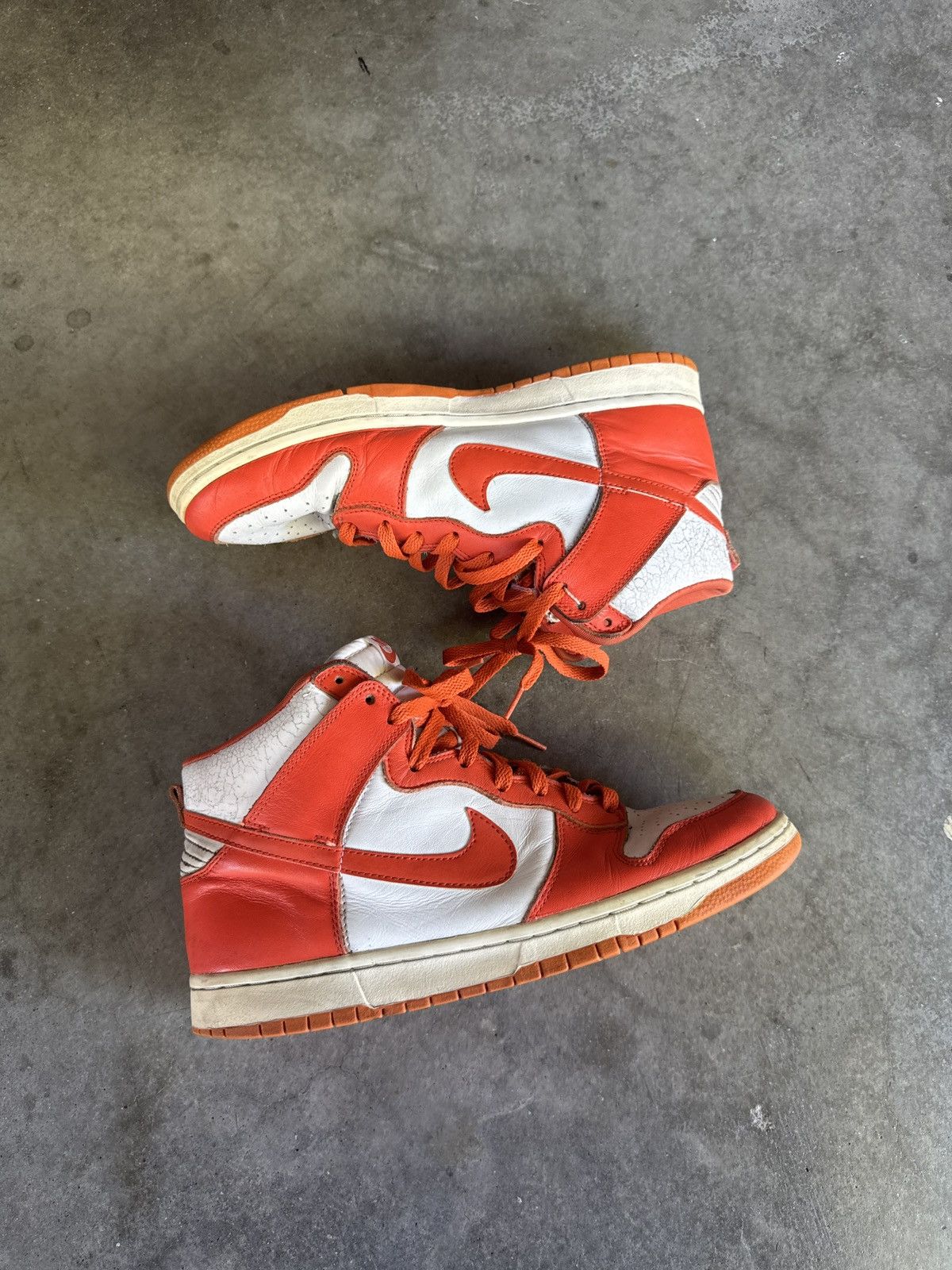 Nike 1999 Nike Dunk High LE Syracuse Orange Size 11 Size US 11 / EU 44 - 2 Thumbnail