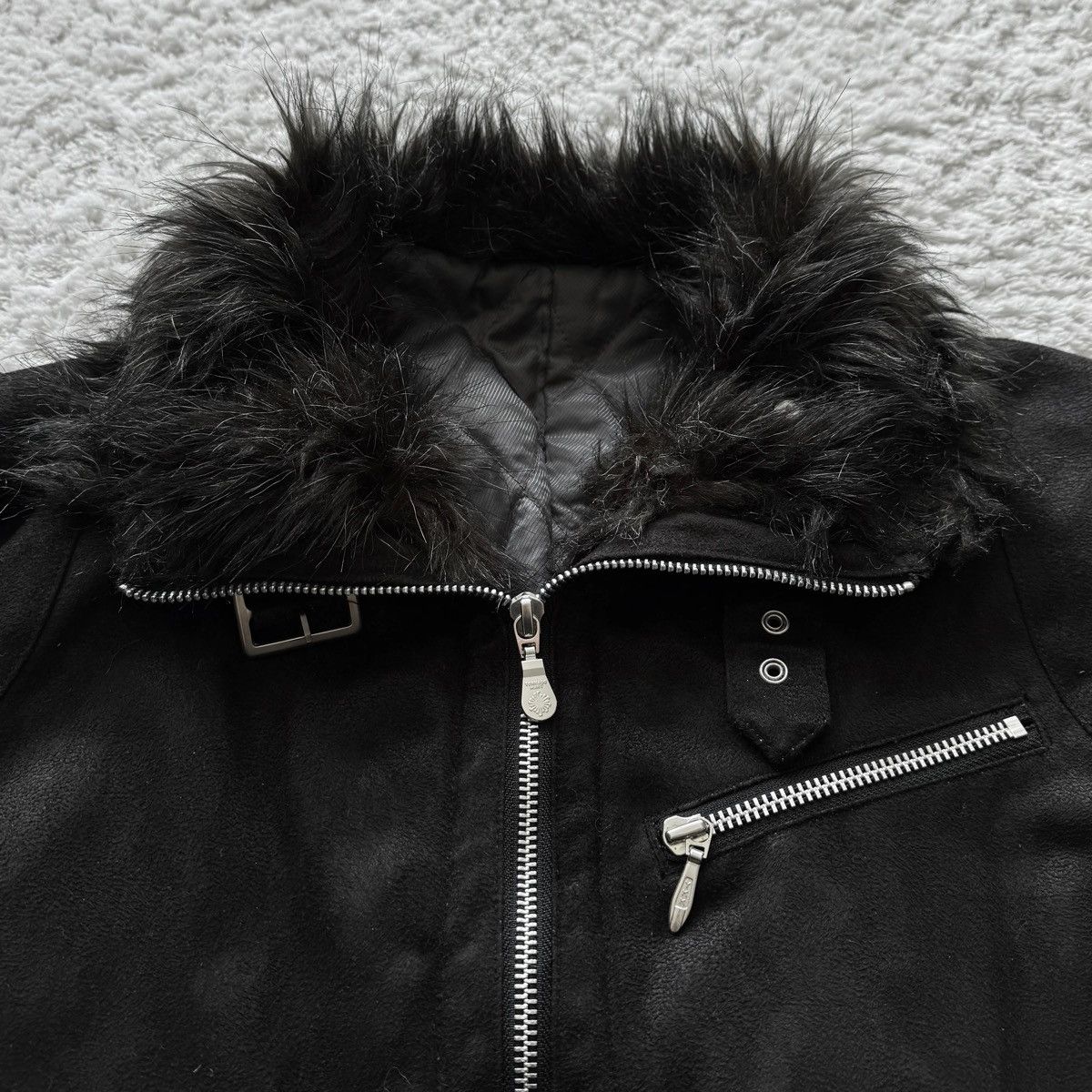 Tornado Mart Tornado Mart Fur Lined Suede Jacket Size US M / EU 48-50 / 2 - 4 Thumbnail