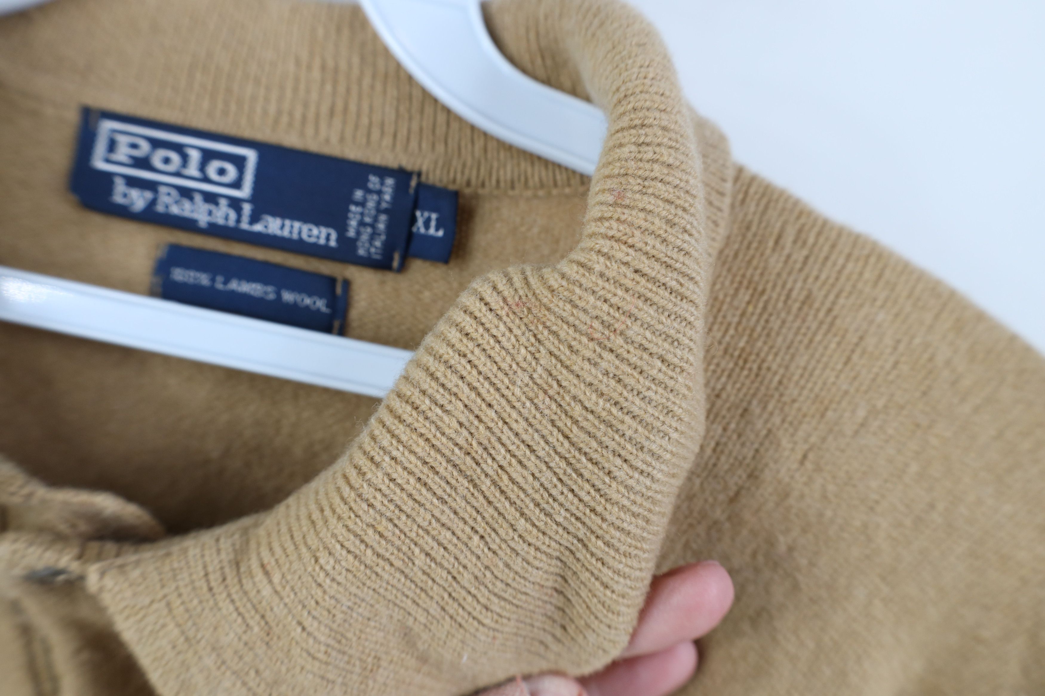 Ralph Lauren Vintage 90s Ralph Lauren Lambswool Collared Sweater Size US XL / EU 56 / 4 - 6 Thumbnail