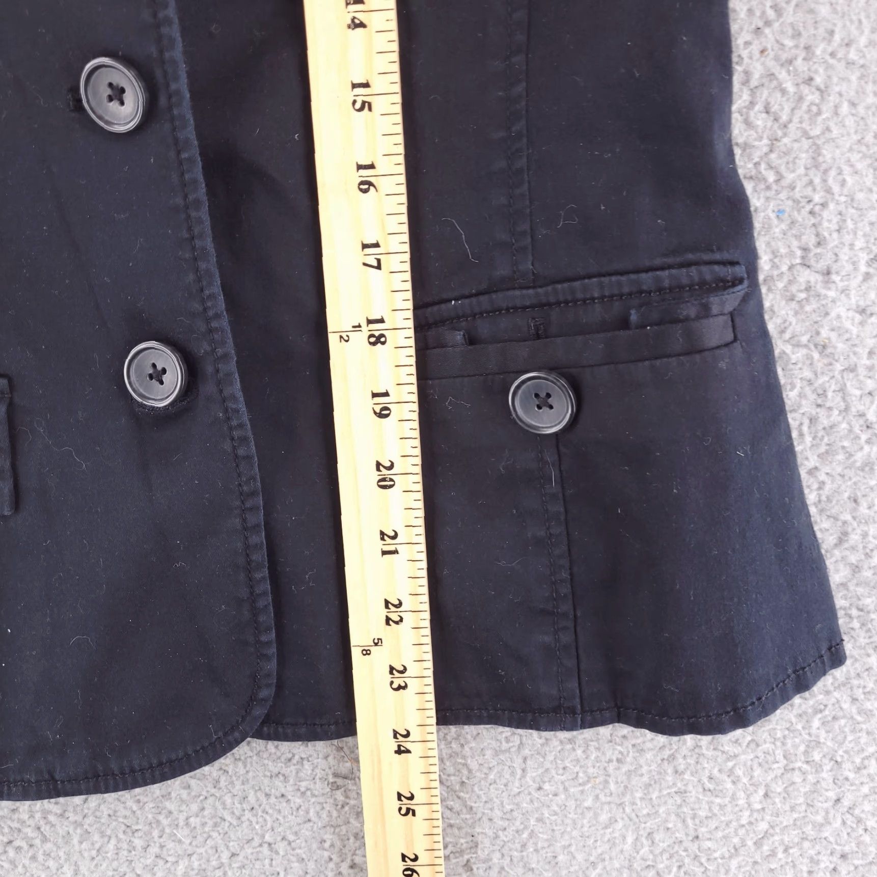 Banana Republic Banana Republic Jacket Womens Small Black Pea Coat Military Size S / US 4 / IT 40 - 7 Thumbnail