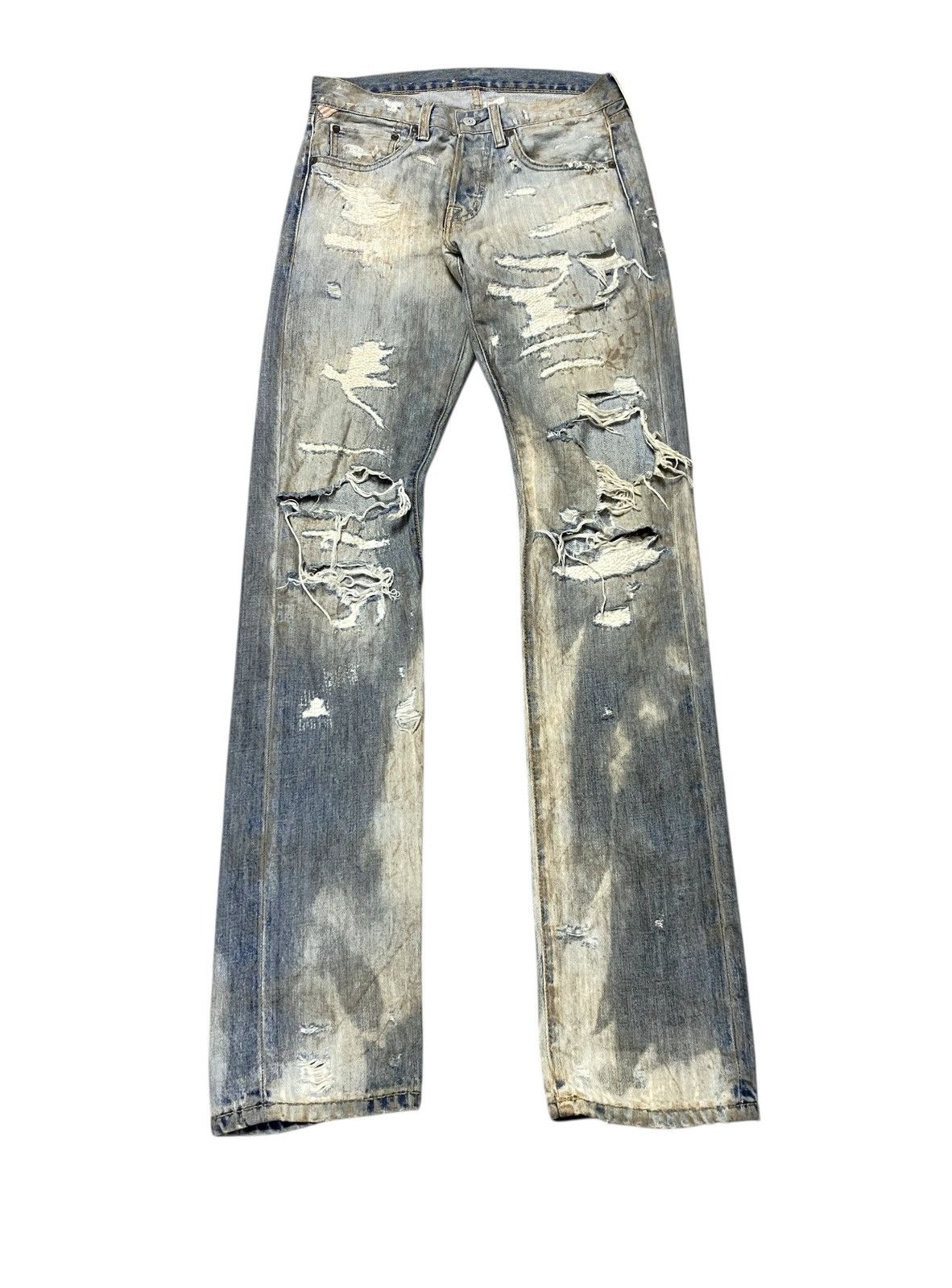 Polo Ralph Lauren Vintage Polo Ralph Lauren Homeless Distressed Jeans 2000s Size US 30 / EU 46 - 1 Thumbnail