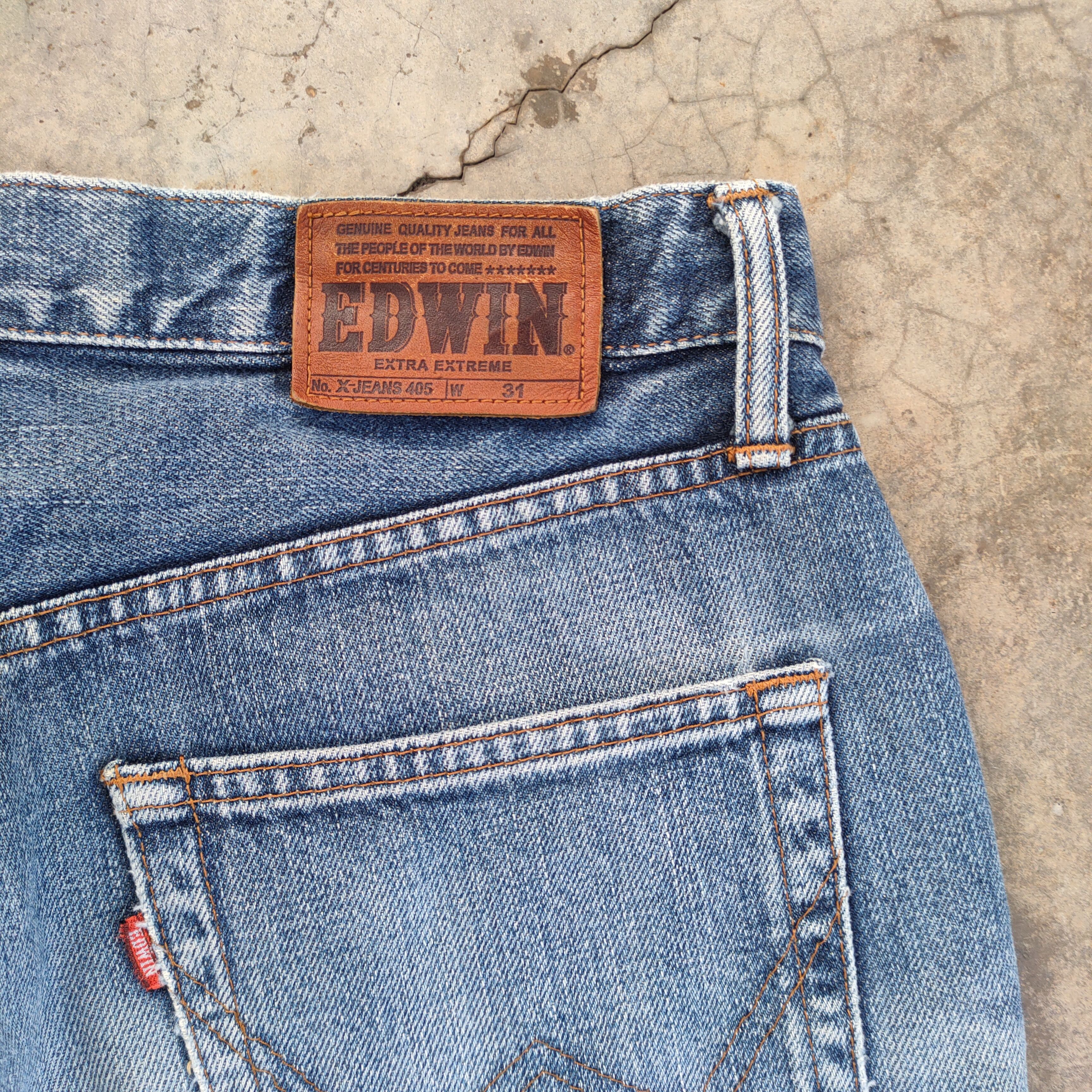 Japanese Brand EDWIN VINTAGE FADED DISTRESSED JEAN DENIM PANTS W32 Size US 32 / EU 48 - 13 Thumbnail