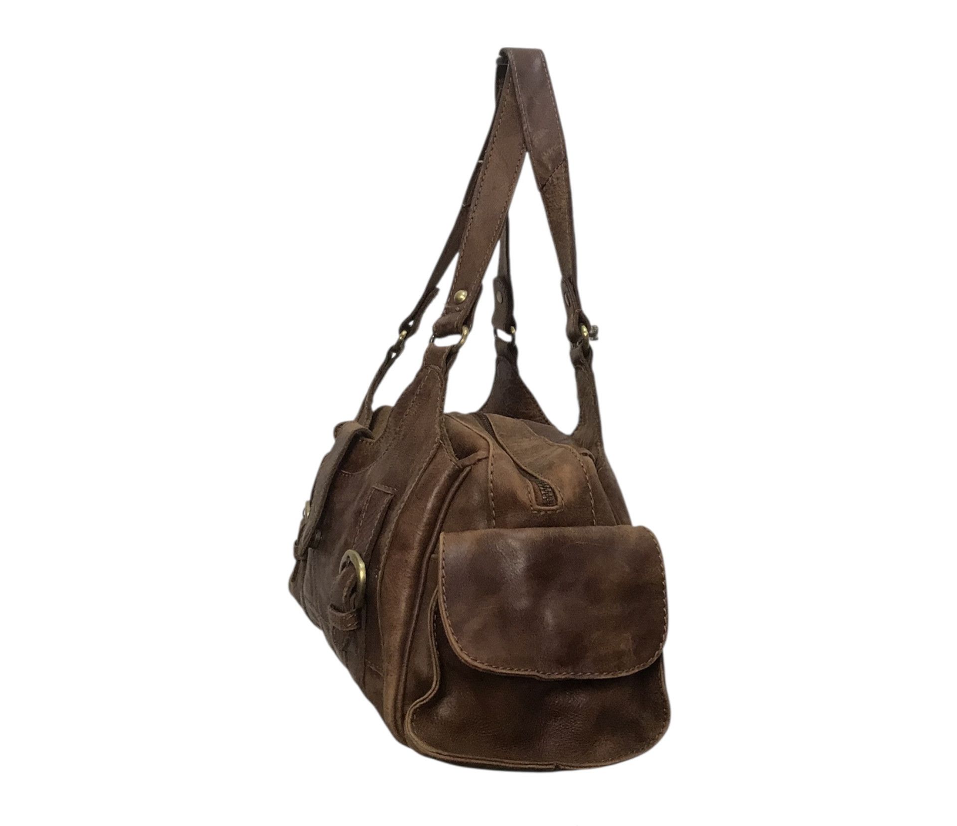 Leather N* 11 Brown Leather HandBag Size ONE SIZE - 6 Thumbnail