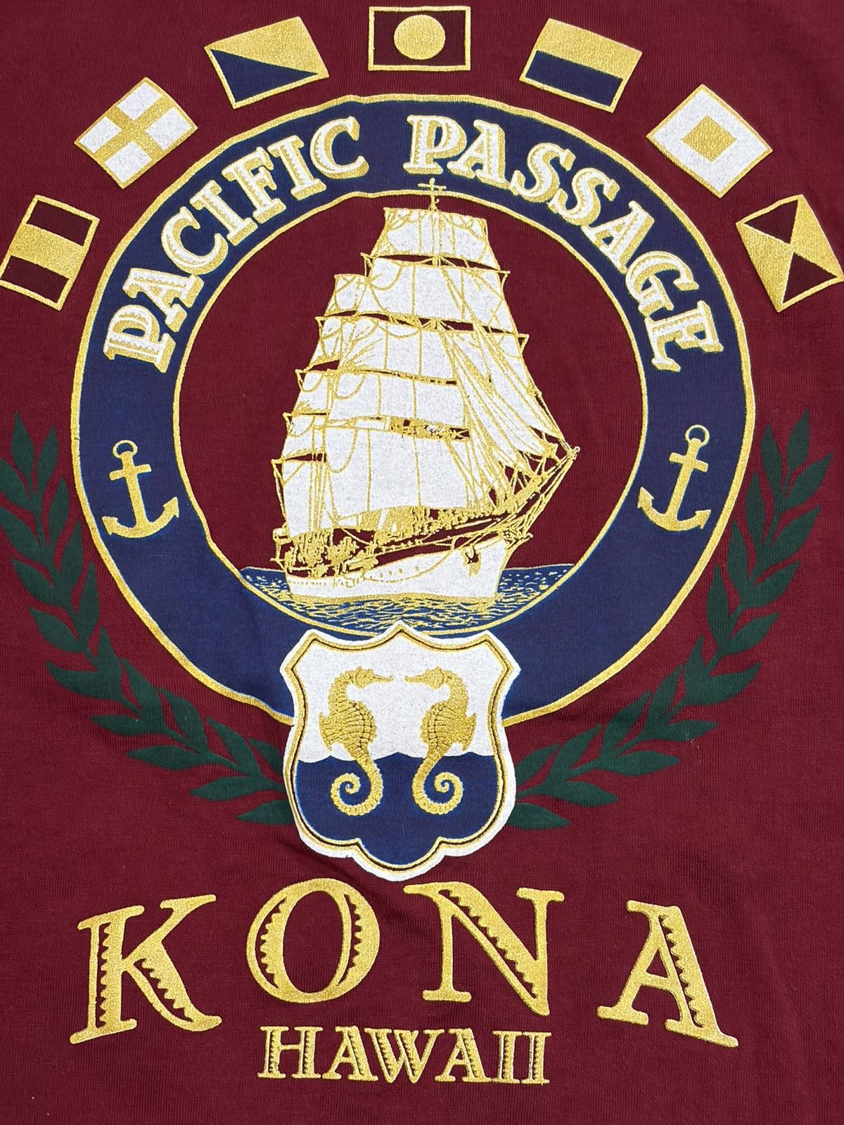 Jerzees Vintage Jerzees Pacific Passage Kona Hawaii Graphic T-Shirt Size US M / EU 48-50 / 2 - 2 Thumbnail
