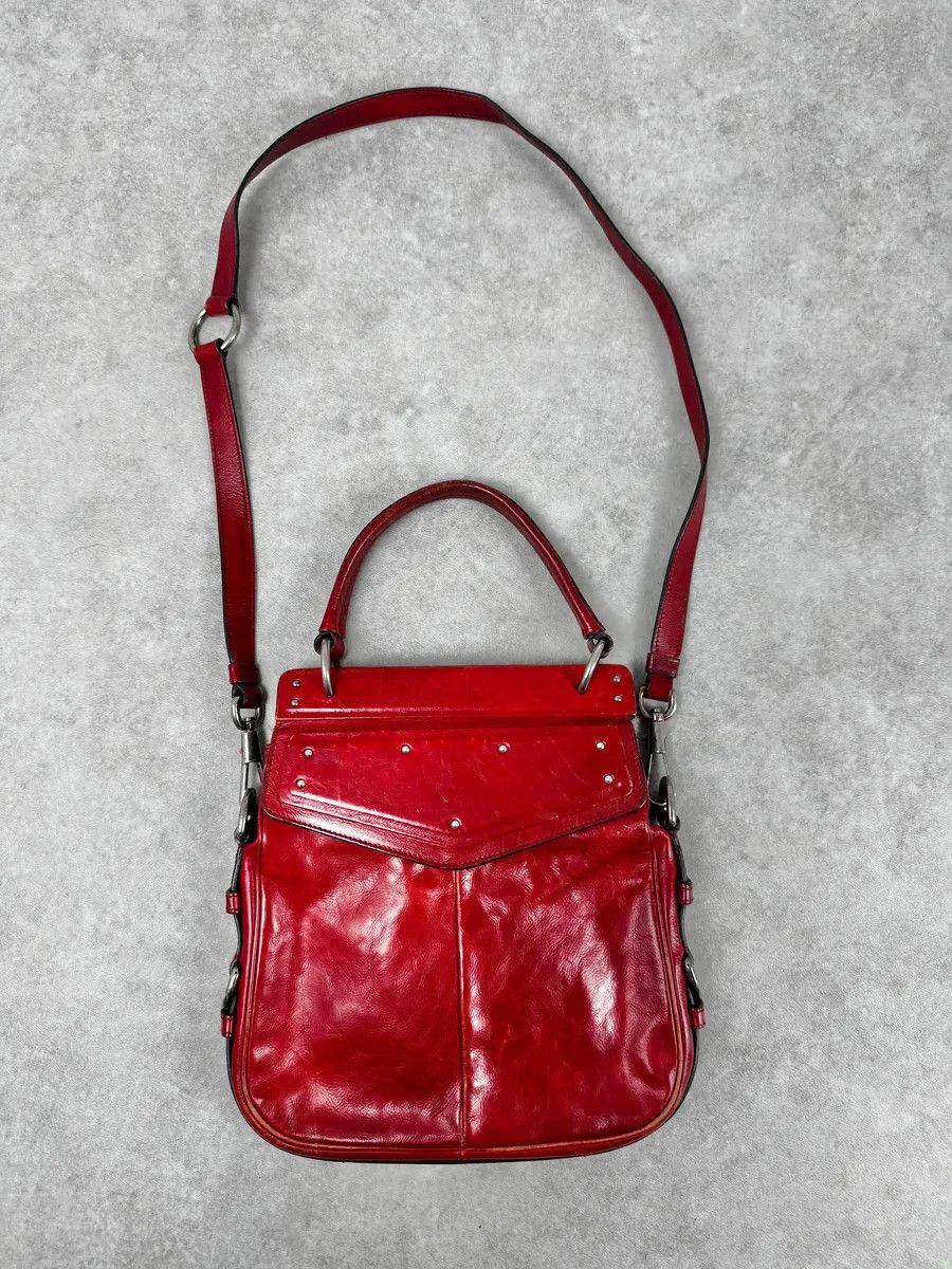 Yves Saint Laurent AW2002 Yves Saint Laurent Red Leather Shoulder Bag Size ONE SIZE - 1 Thumbnail