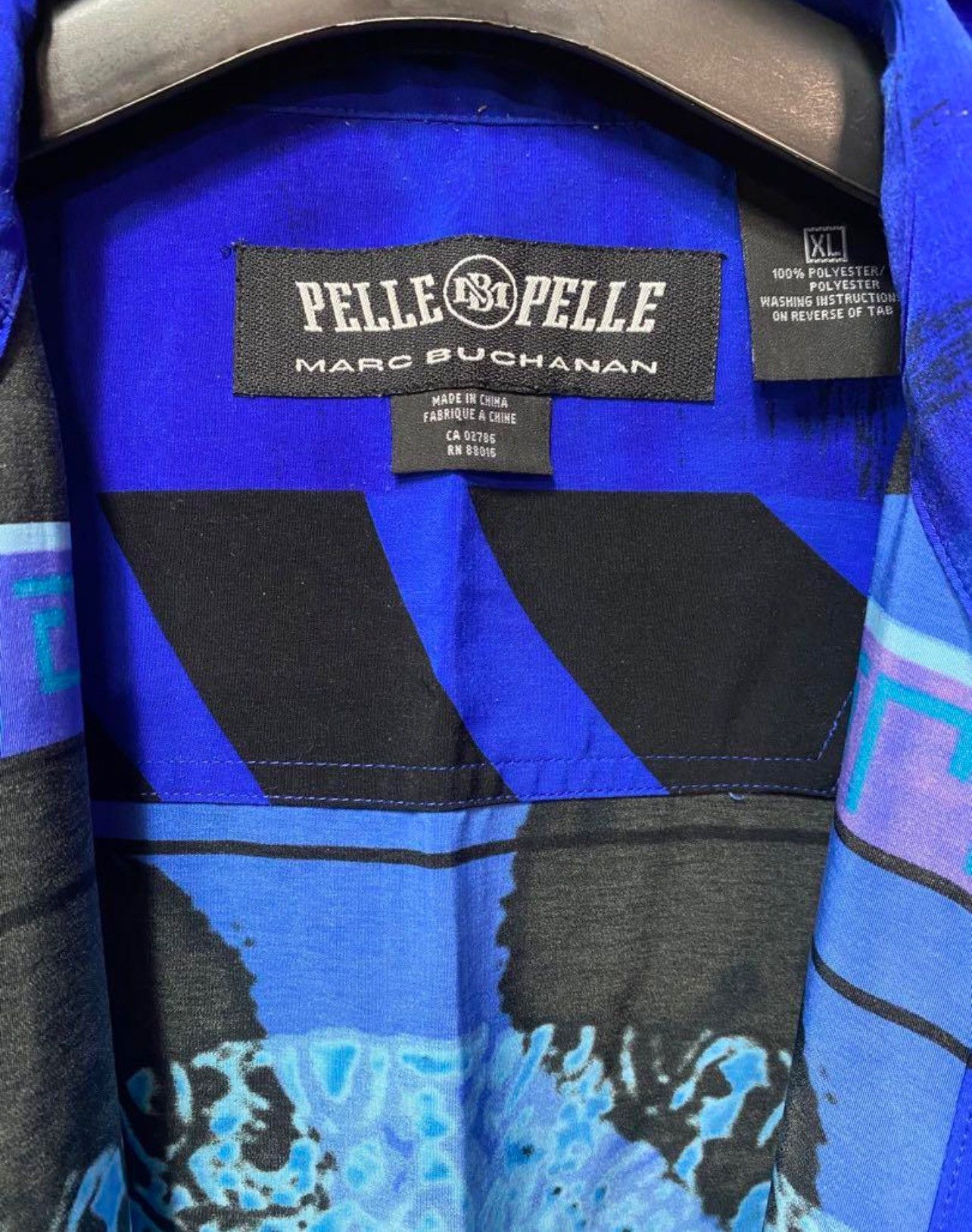 Marc Buchanan × Pelle Pelle × Vintage Pelle Pelle polyester summer shirt by Marc Buchanan Size US XXL / EU 58 / 5 - 4 Thumbnail