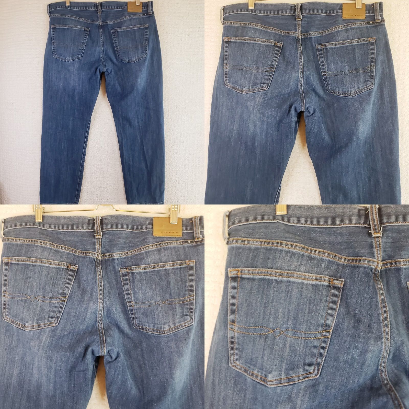 Lucky Brand Lucky Brand Men's 221 Original Straight Jeans Blue Wash Stretch Denim 38x30 Size US 38 / EU 54 - 8 Thumbnail