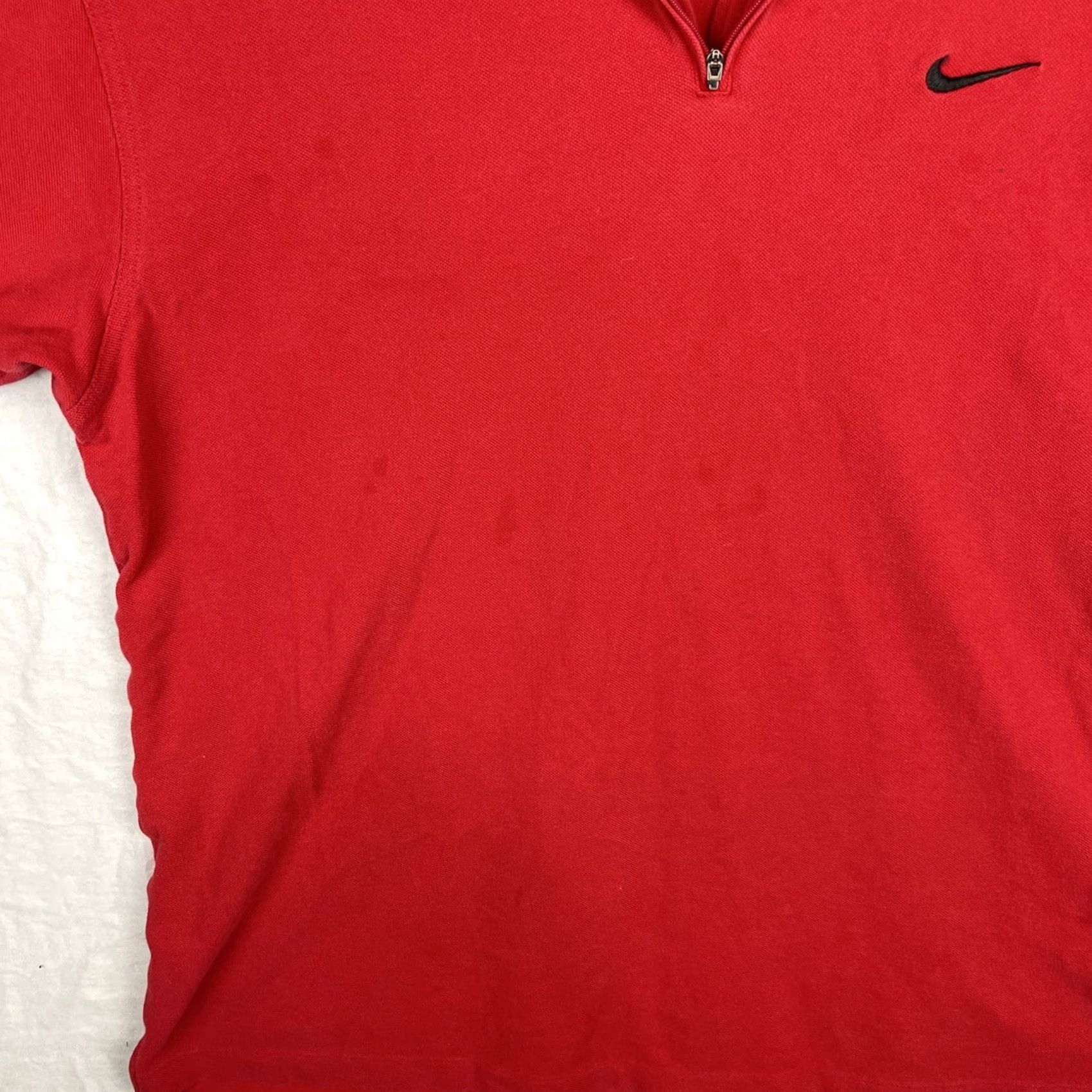 Nike Nike Tiger Woods Polo Shirt Mens XL Red Nike Golf Quarter Zip Vintage Size US XL / EU 56 / 4 - 5 Thumbnail