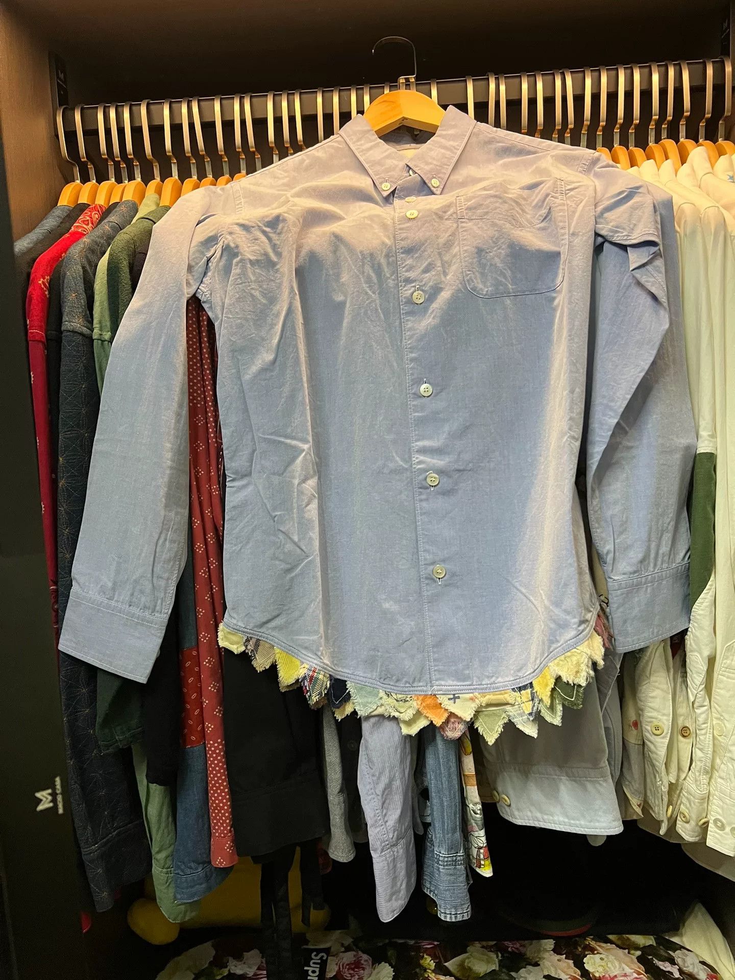 Visvim visvim triangle hem long sleeve shirt Size US S / EU 44-46 / 1 - 1 Thumbnail