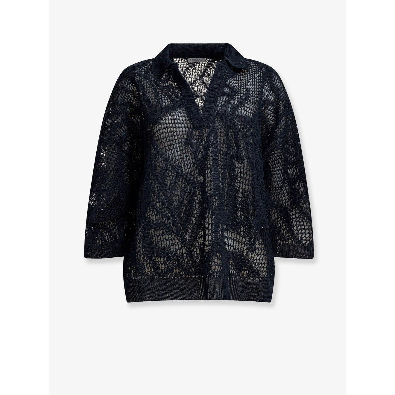 BRUNELLO CUCINELLI $2870 Blue Dazzling Water Sweater New (Wo