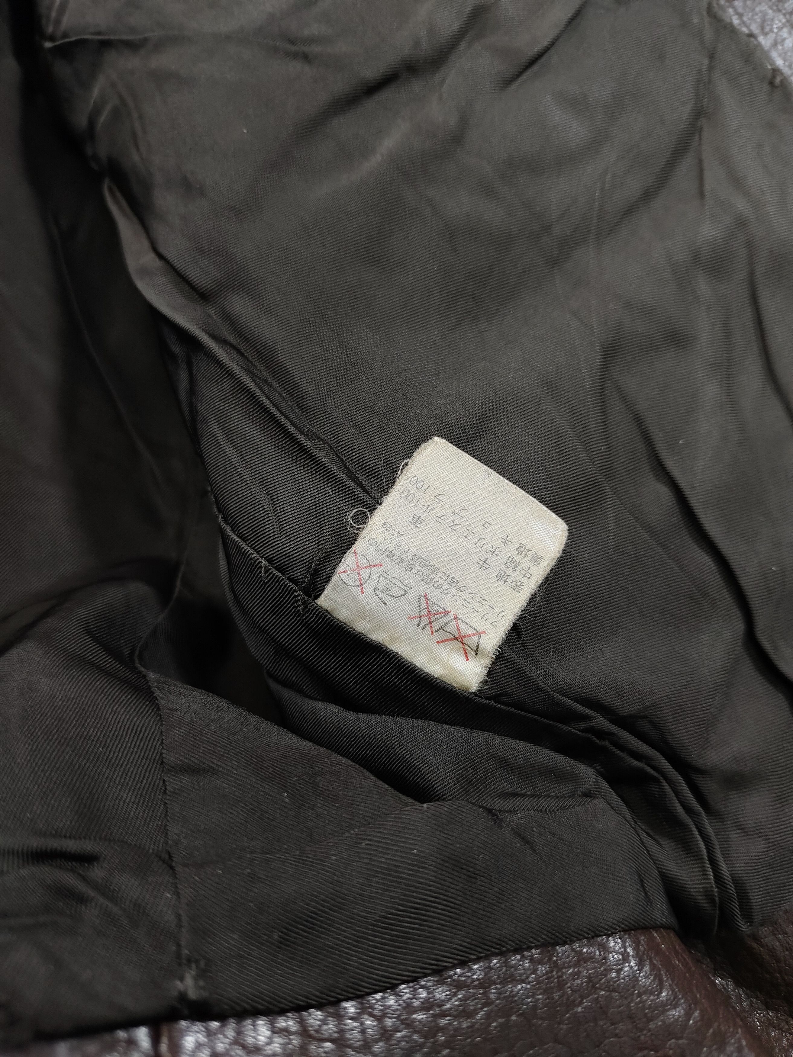 Issey Miyake ARCHIVE📕80s Issey Miyake DUETRIO Leather Flying Design Size US L / EU 52-54 / 3 - 12 Thumbnail