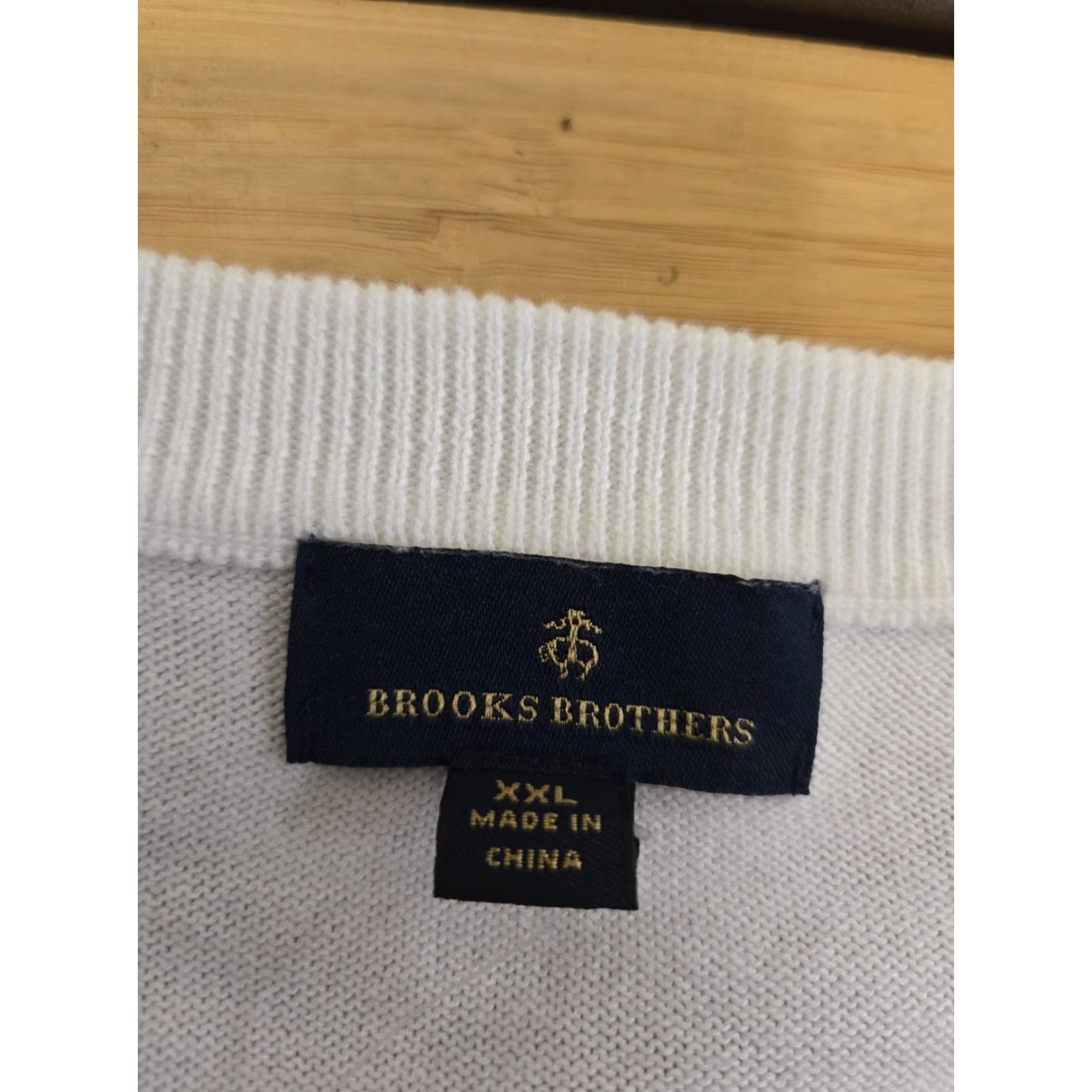 Brooks Brothers Brooks Brothers Sweater Mens 2XL White Blue Striped Crewneck Long Sleeve Knit Size US XXL / EU 58 / 5 - 5 Thumbnail