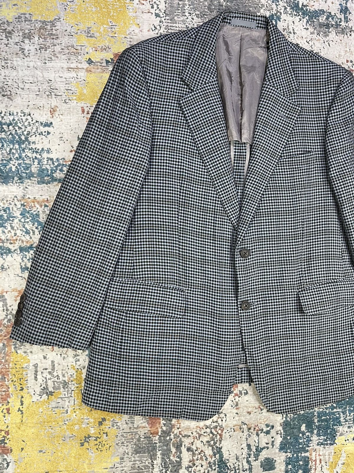 Burberry Burberry London Checked Plaid Silky Wool Blazer Size US M / EU 48-50 / 2 - 2 Thumbnail